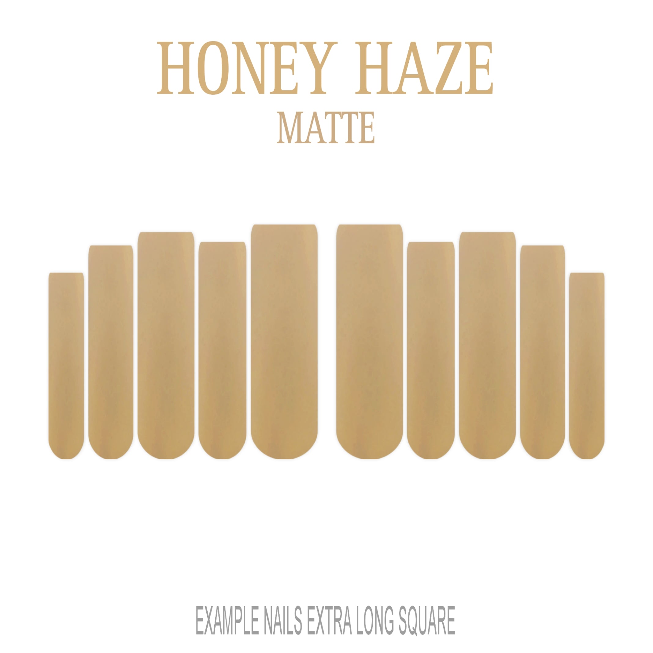 Honey Haze golden nude press-on nails