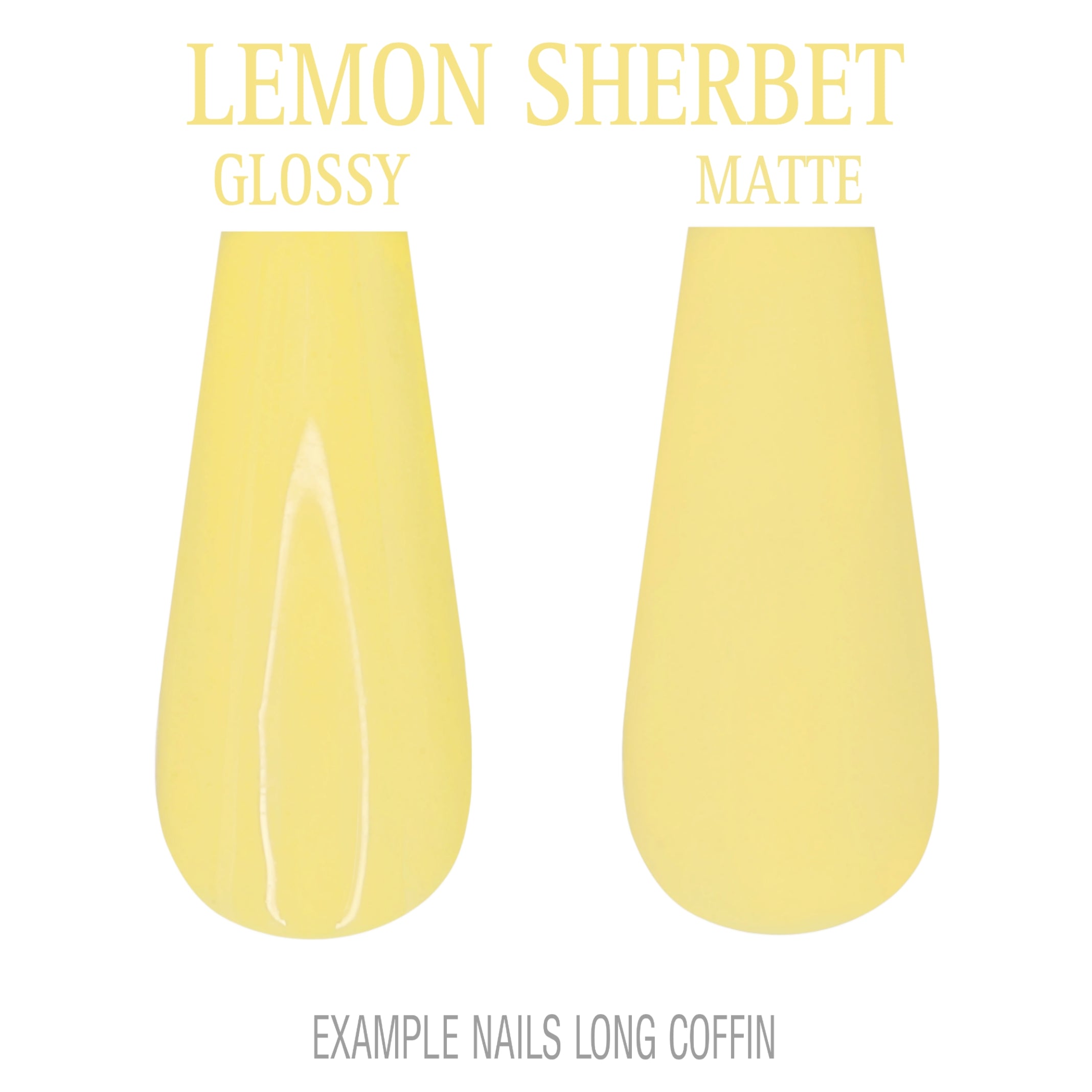 Lemon Sherbet pastel yellow press-on nails