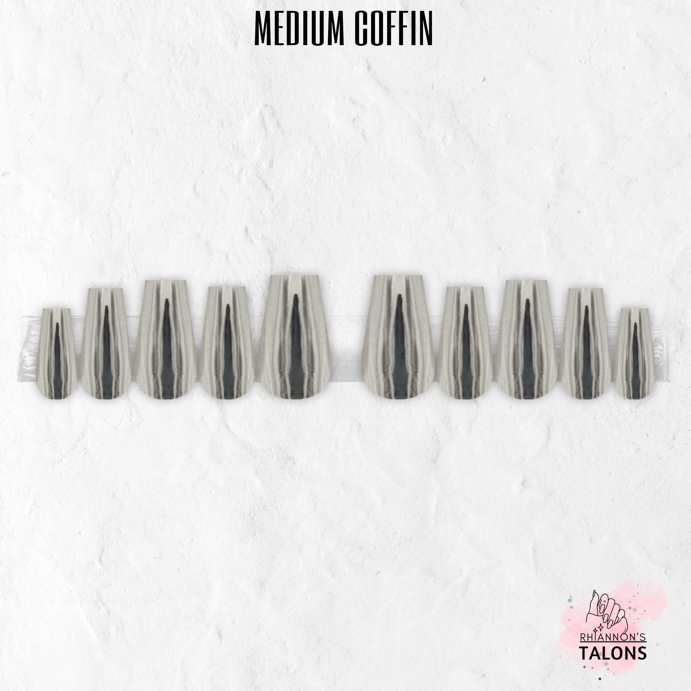 Liquid Steel silver chrome press-on nails