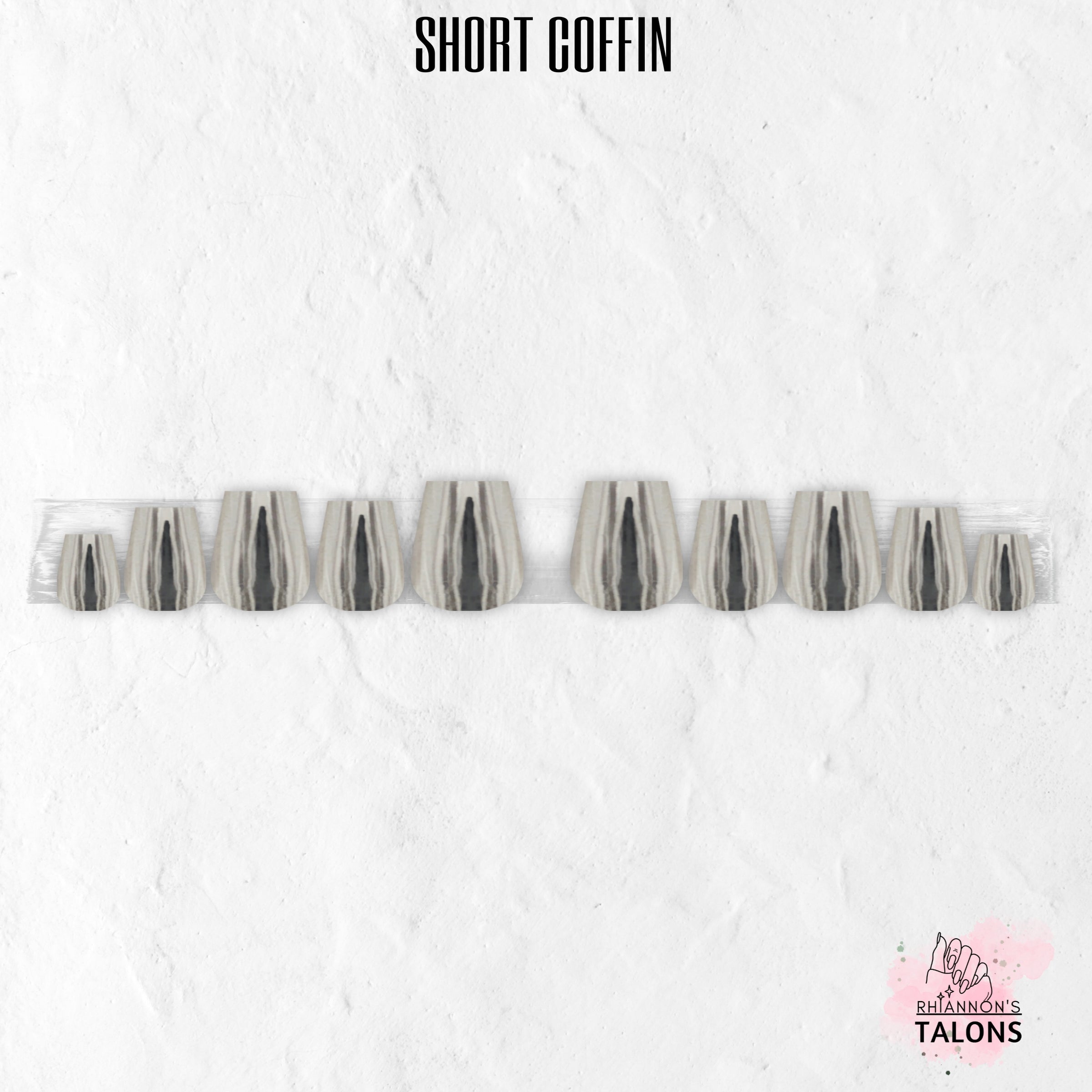 Liquid Steel silver chrome press-on nails