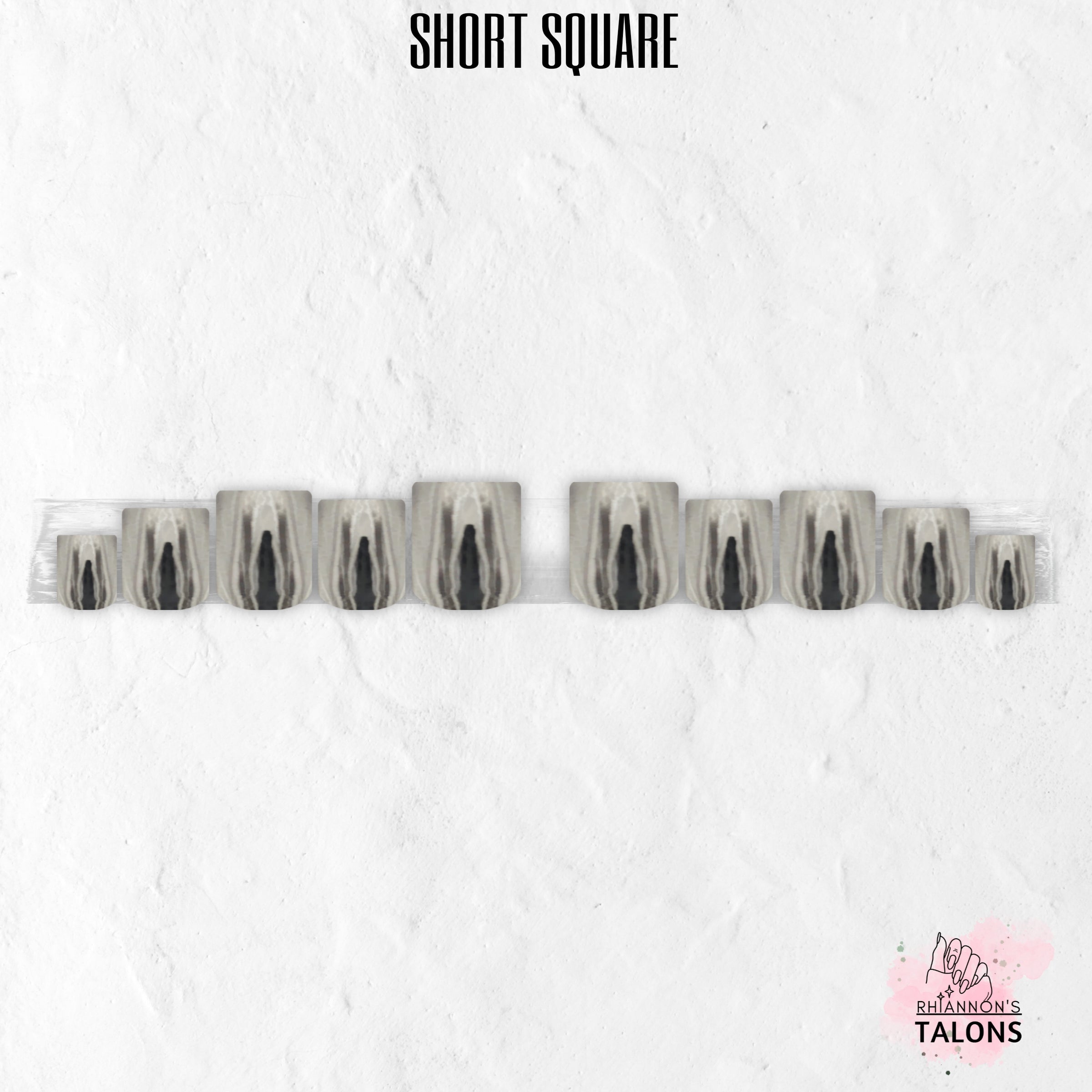 Liquid Steel silver chrome press-on nails