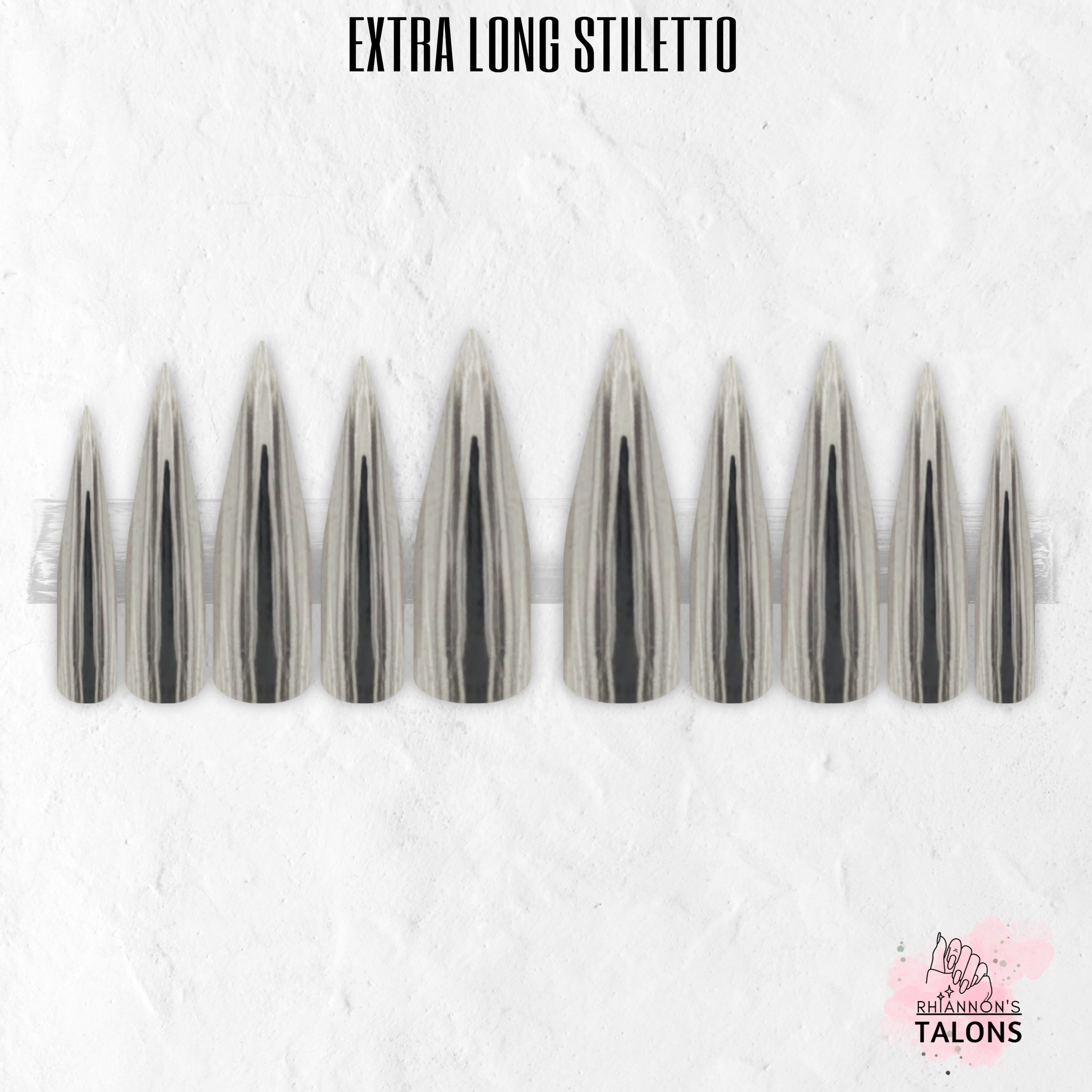 Liquid Steel silver chrome press-on nails