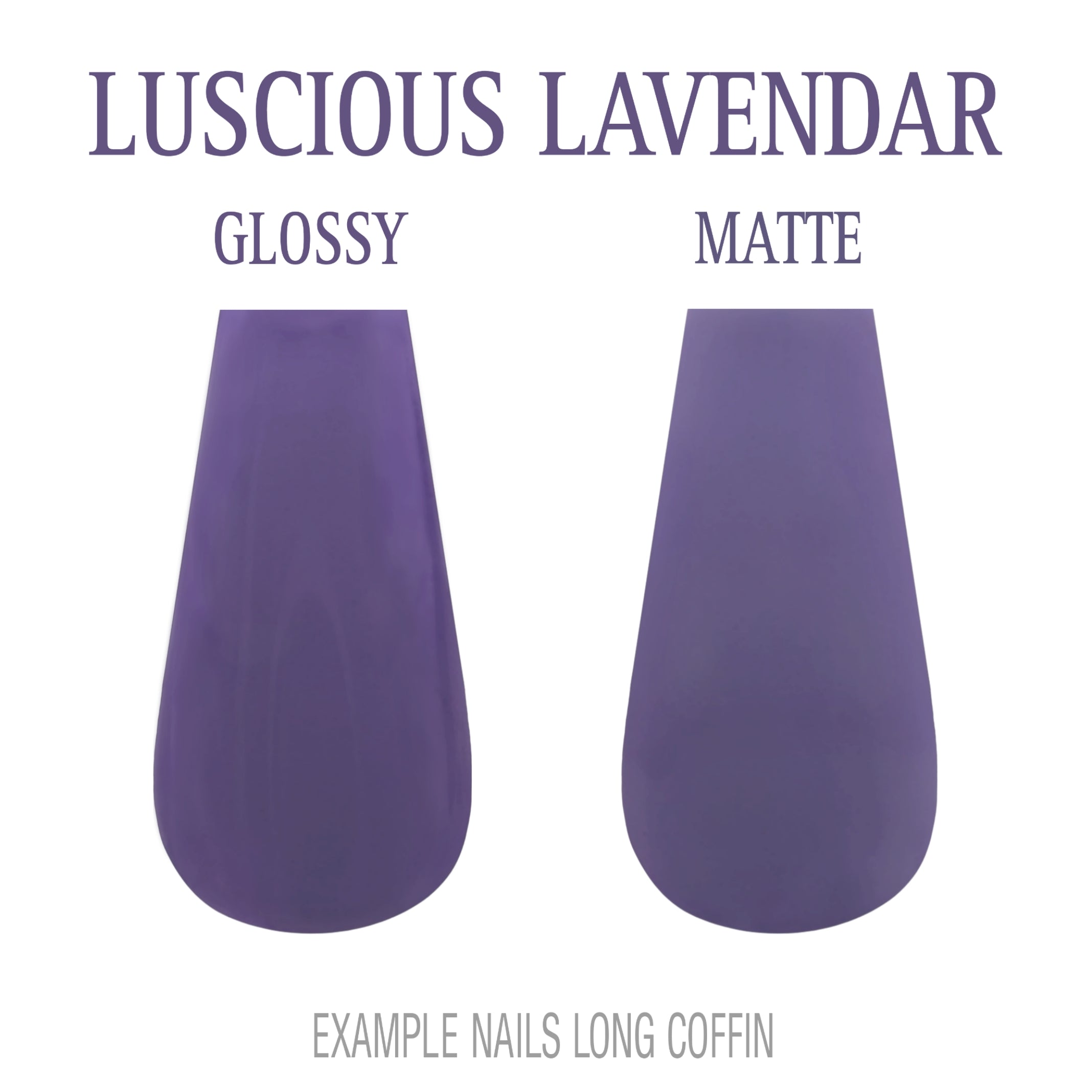 Luscious Lavender purple press-on nails