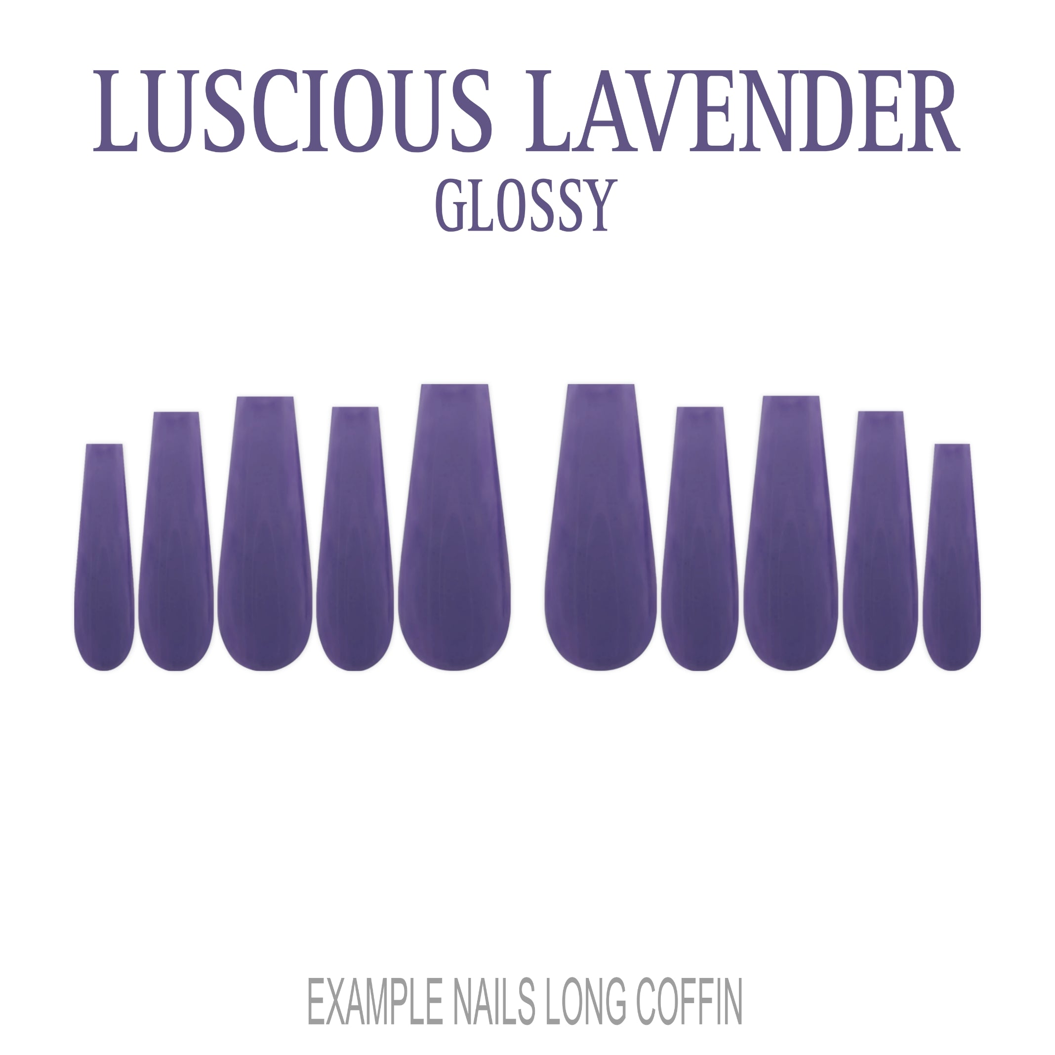 Luscious Lavender purple press-on nails