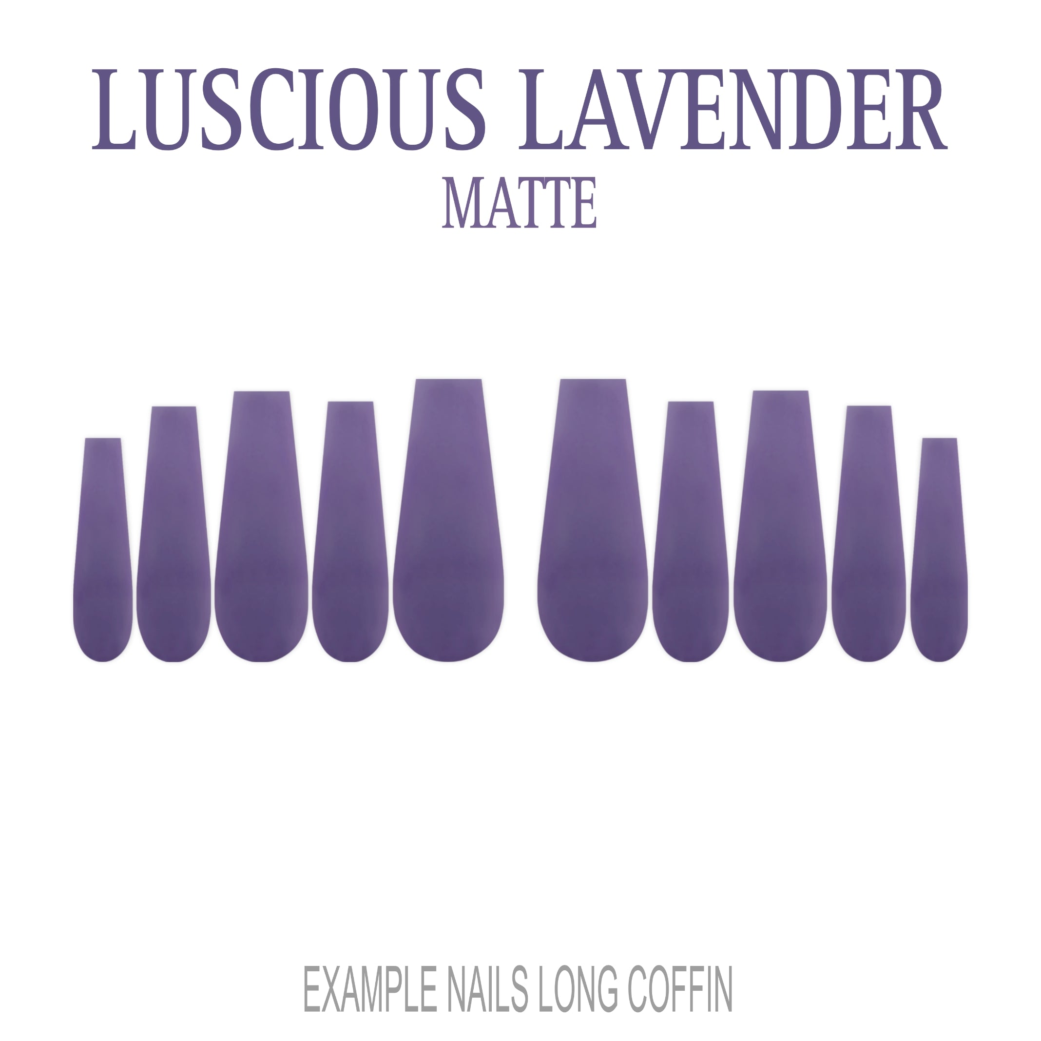 Luscious Lavender purple press-on nails