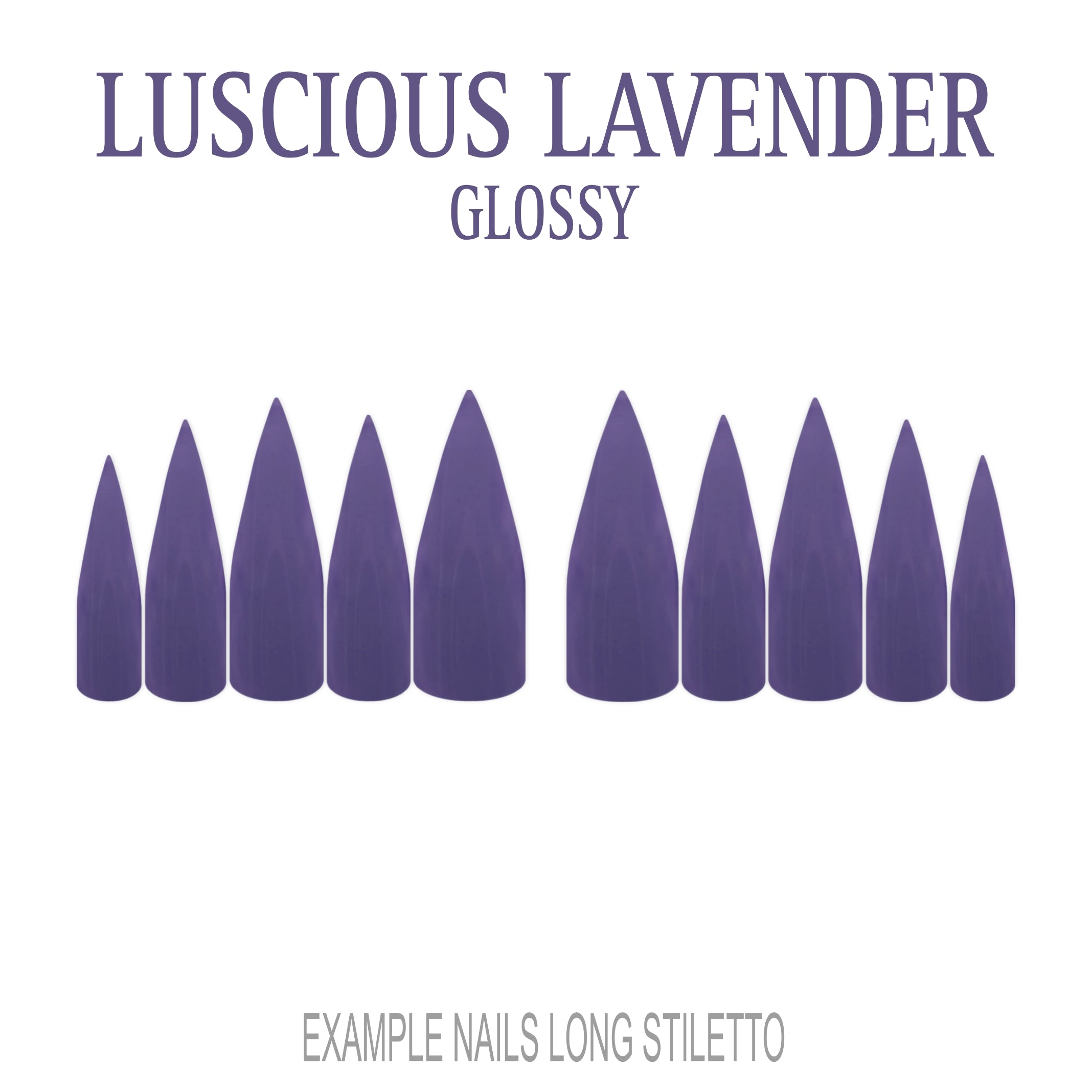 Luscious Lavender purple press-on nails
