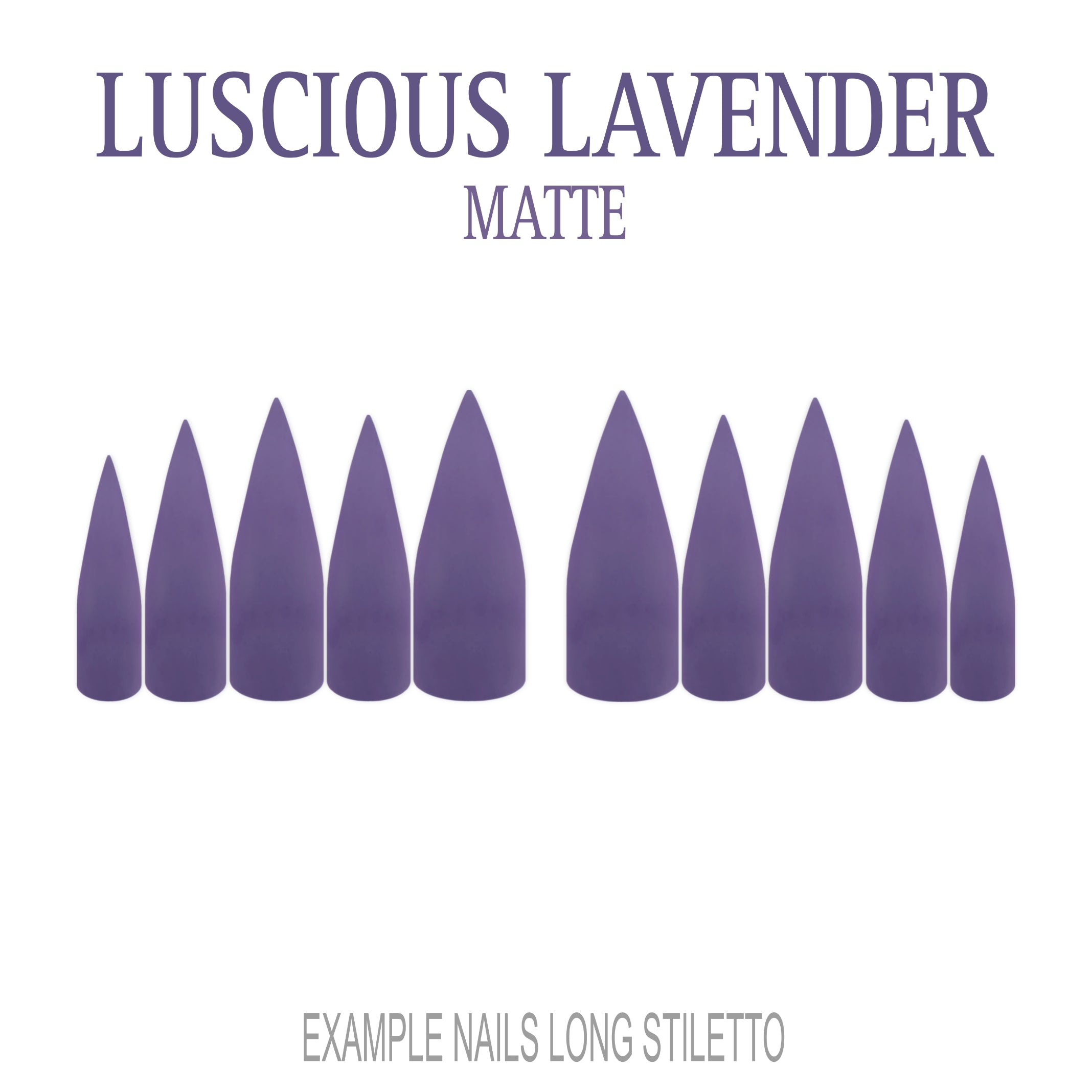 Luscious Lavender purple press-on nails