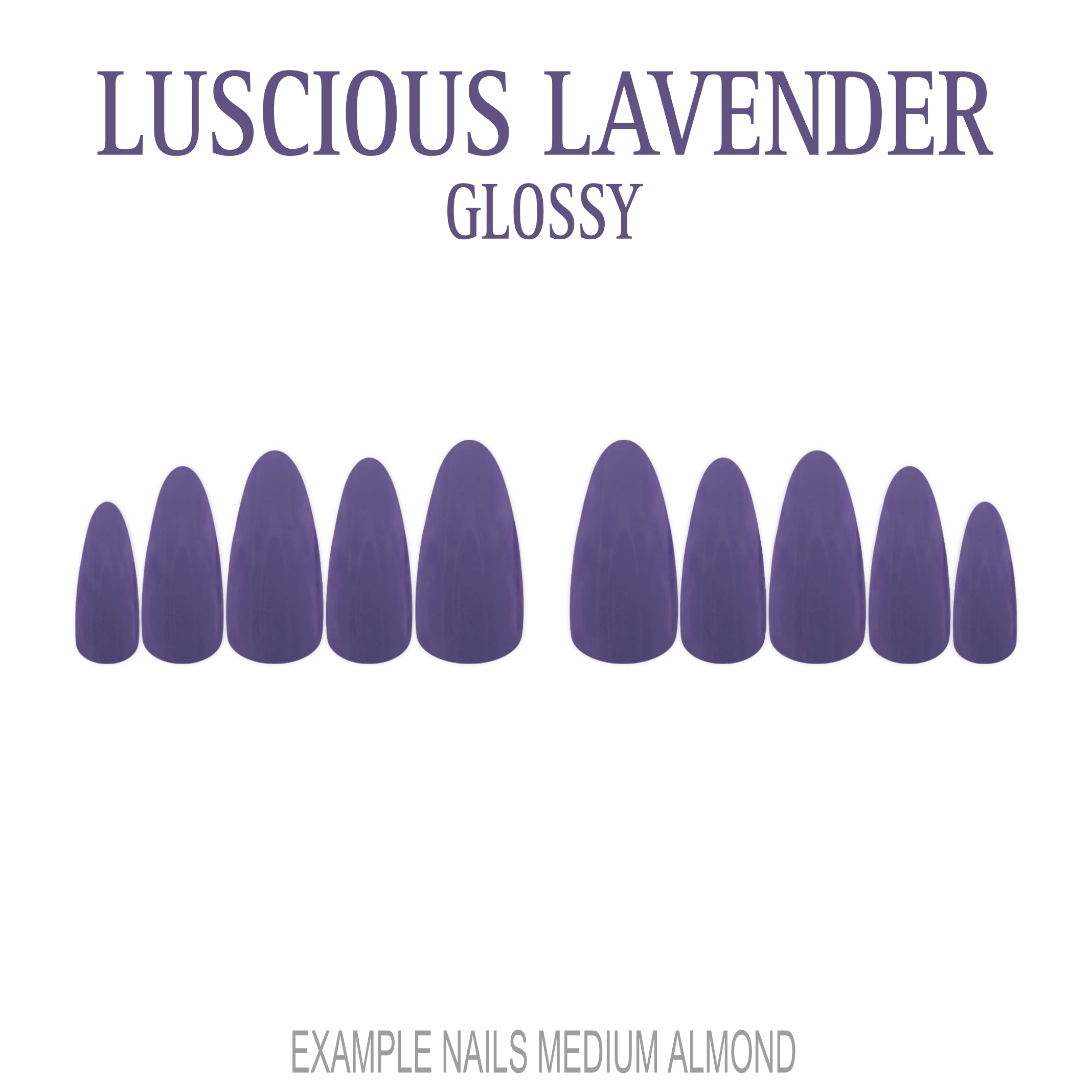 Luscious Lavender purple press-on nails