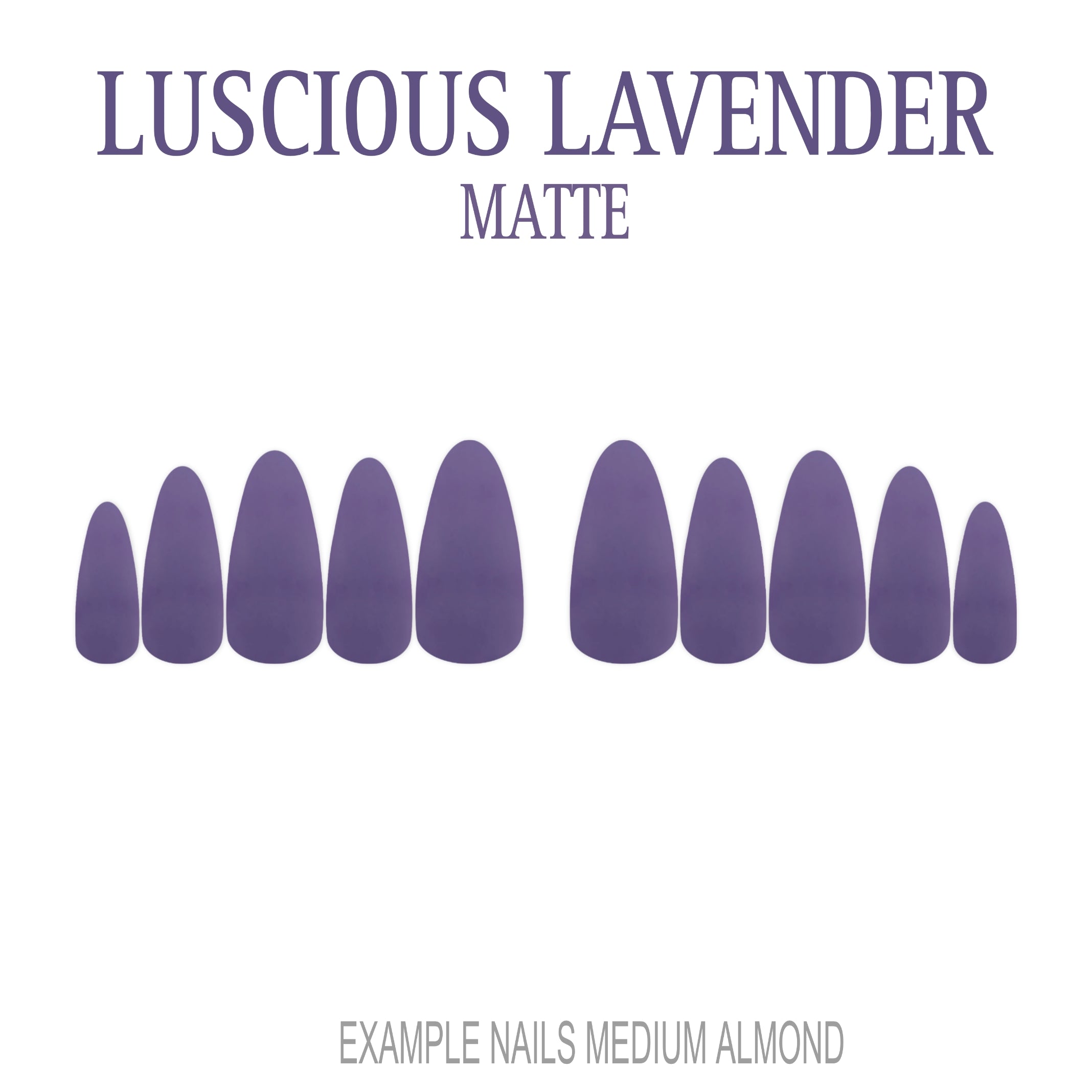 Luscious Lavender purple press-on nails