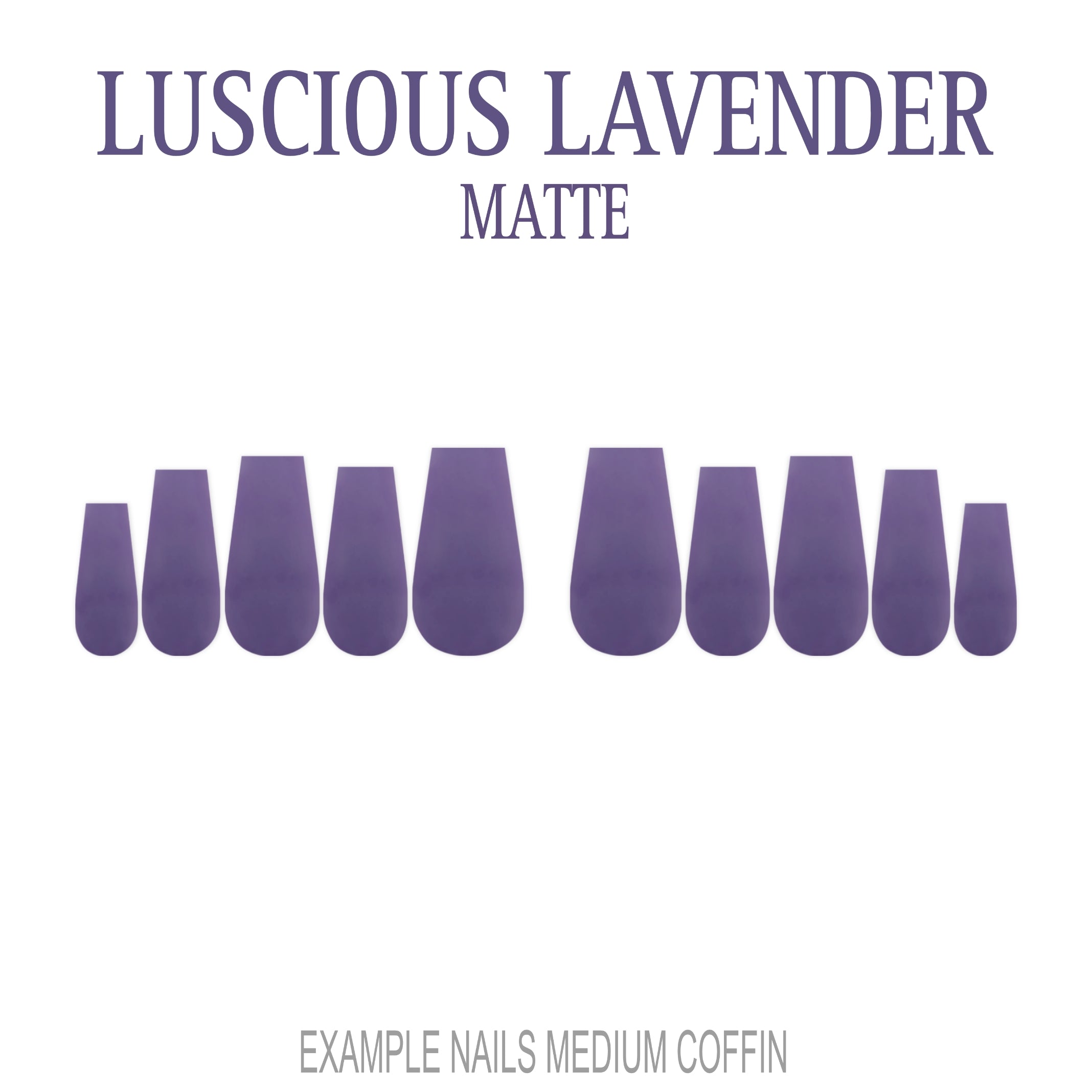 Luscious Lavender purple press-on nails