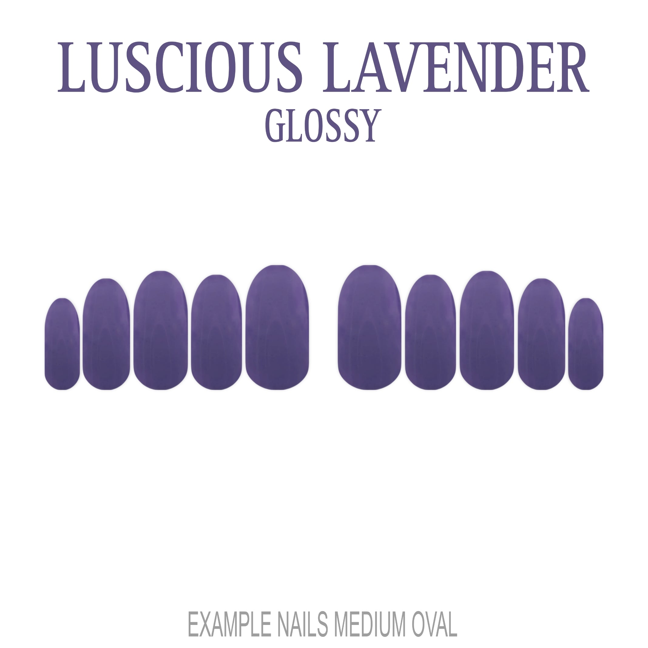 Luscious Lavender purple press-on nails
