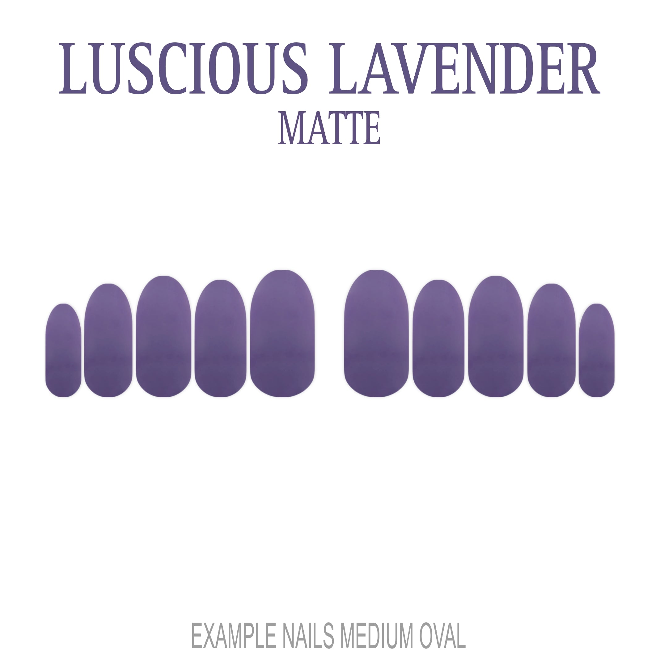 Luscious Lavender purple press-on nails