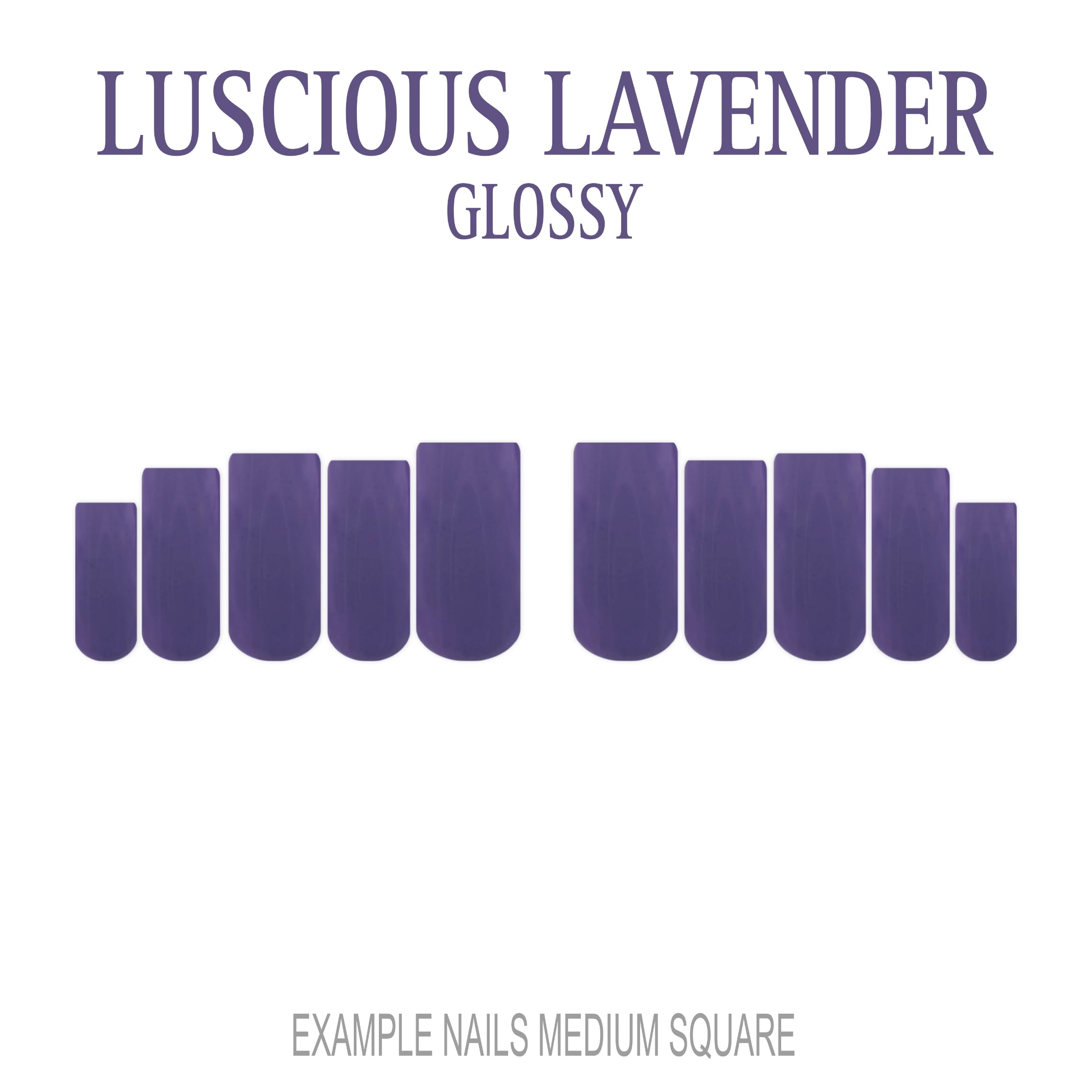 Luscious Lavender purple press-on nails