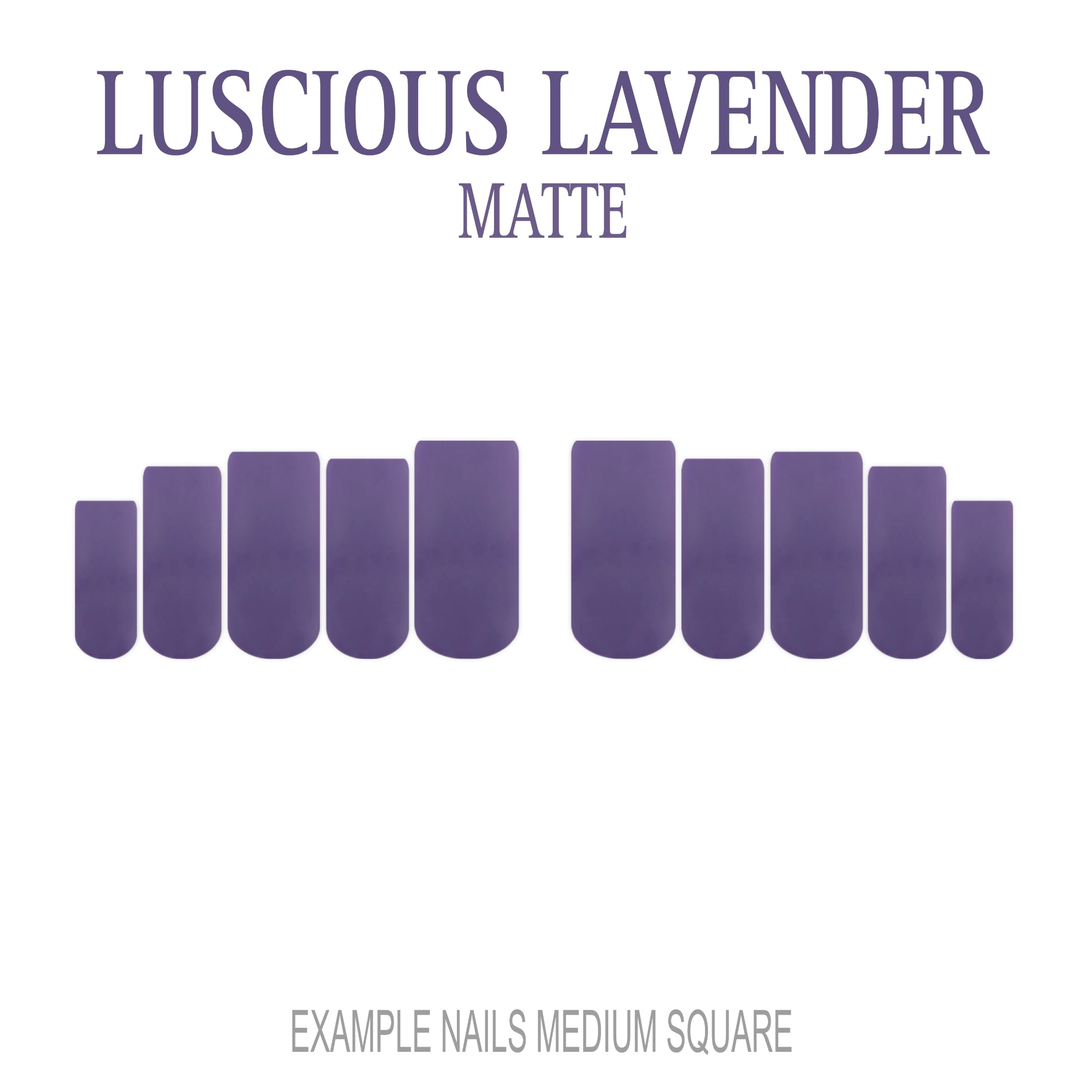 Luscious Lavender purple press-on nails
