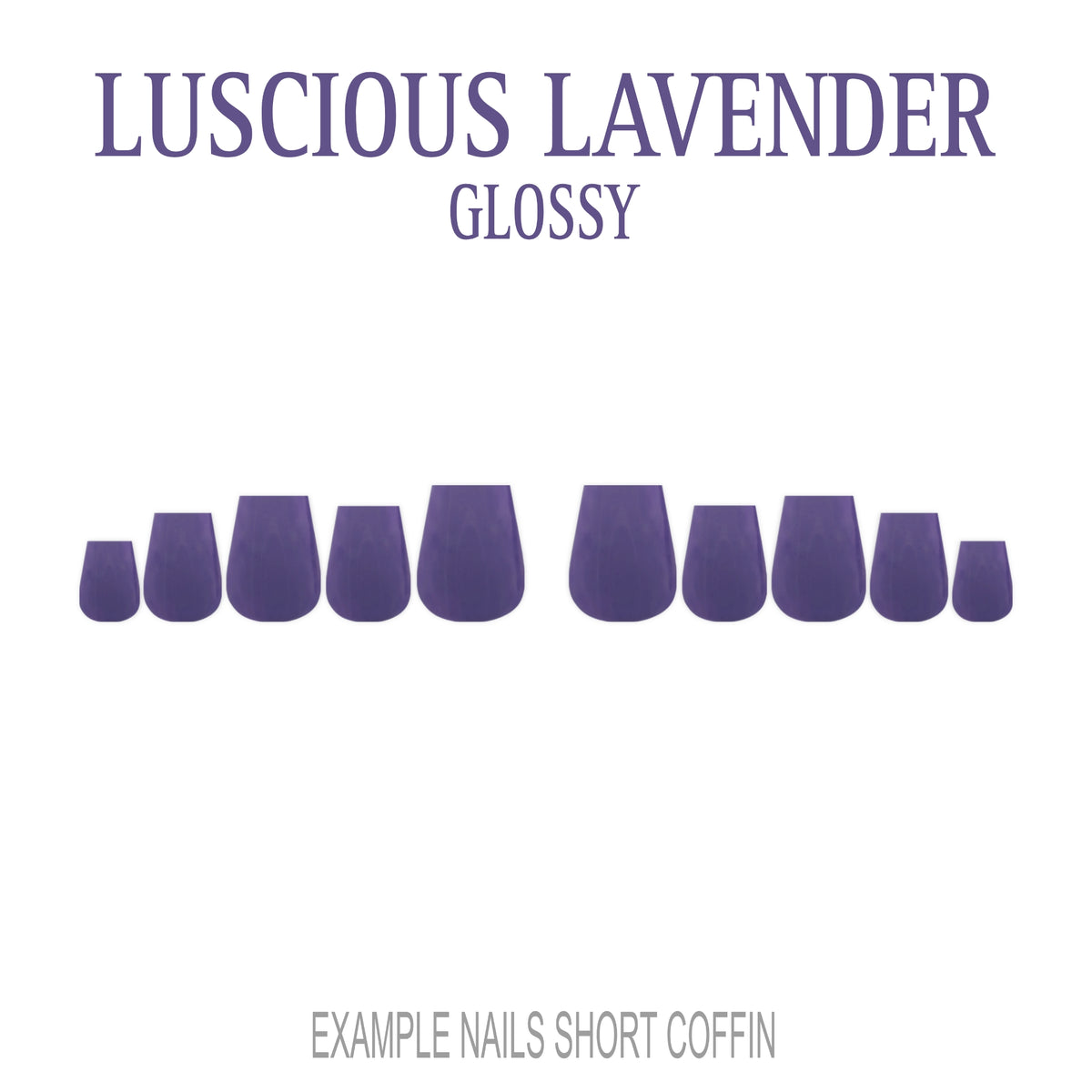 Luscious Lavender purple press-on nails