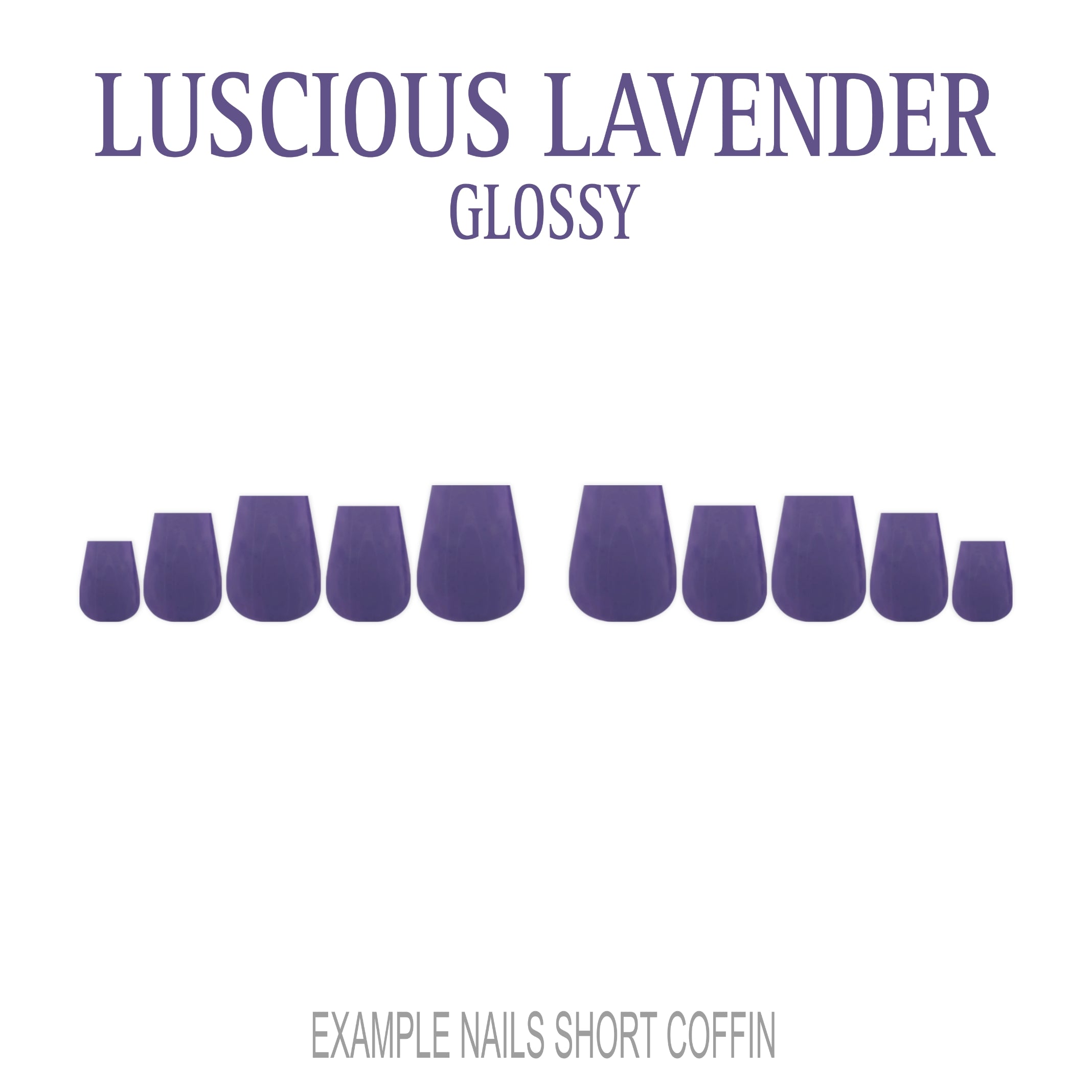 Luscious Lavender purple press-on nails