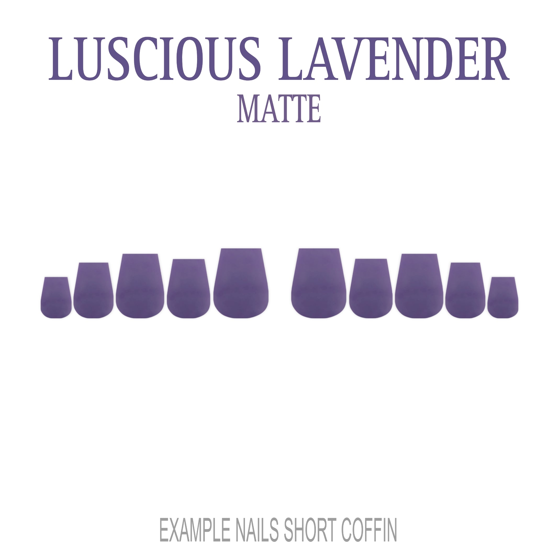 Luscious Lavender purple press-on nails