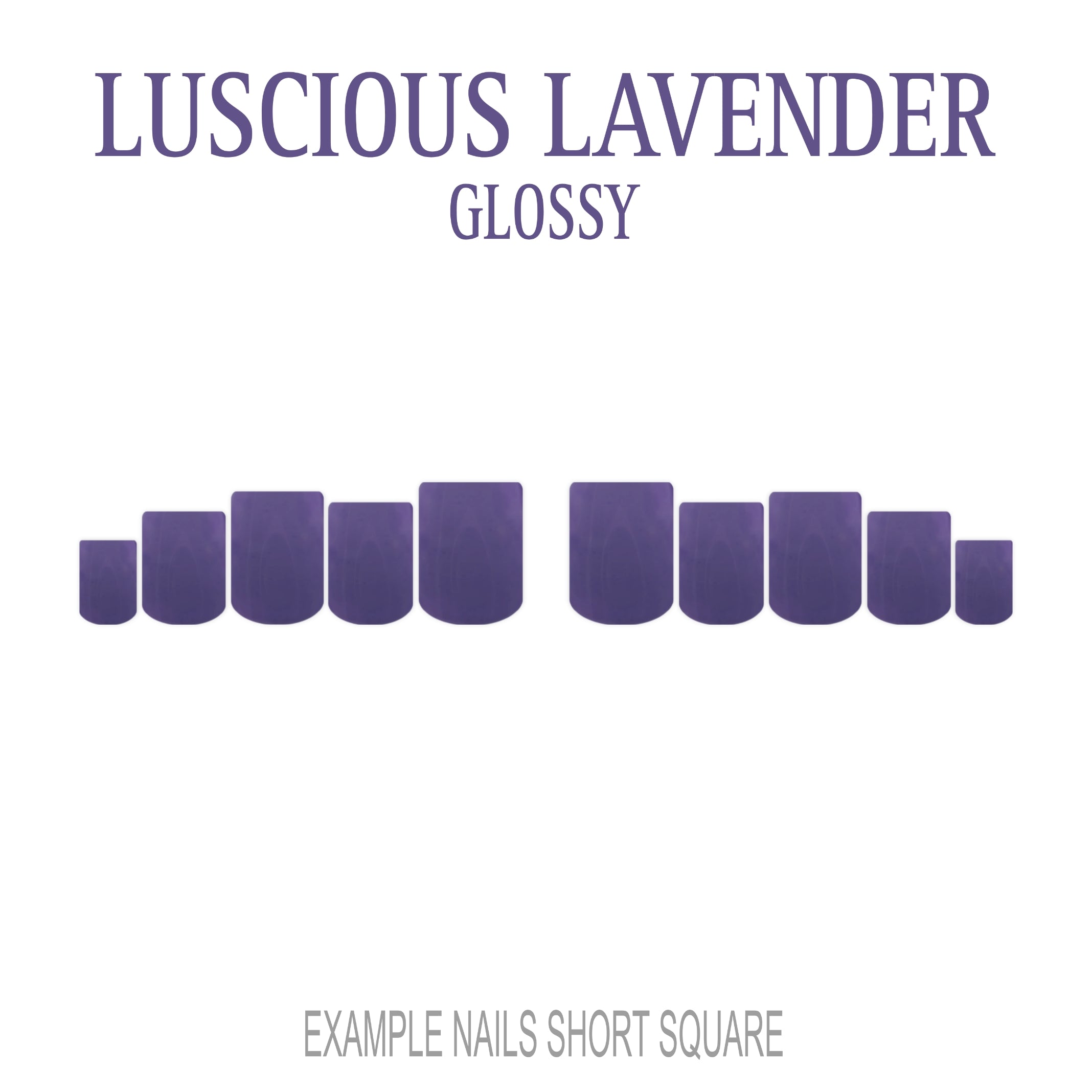 Luscious Lavender purple press-on nails