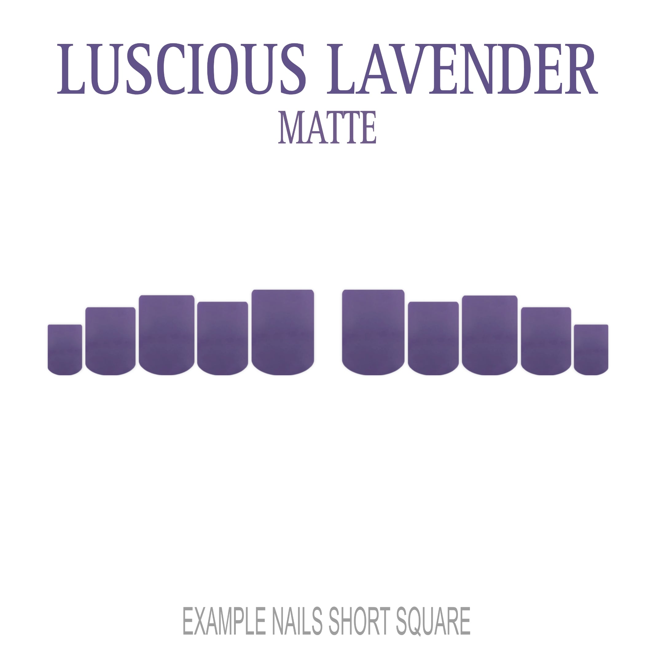 Luscious Lavender purple press-on nails