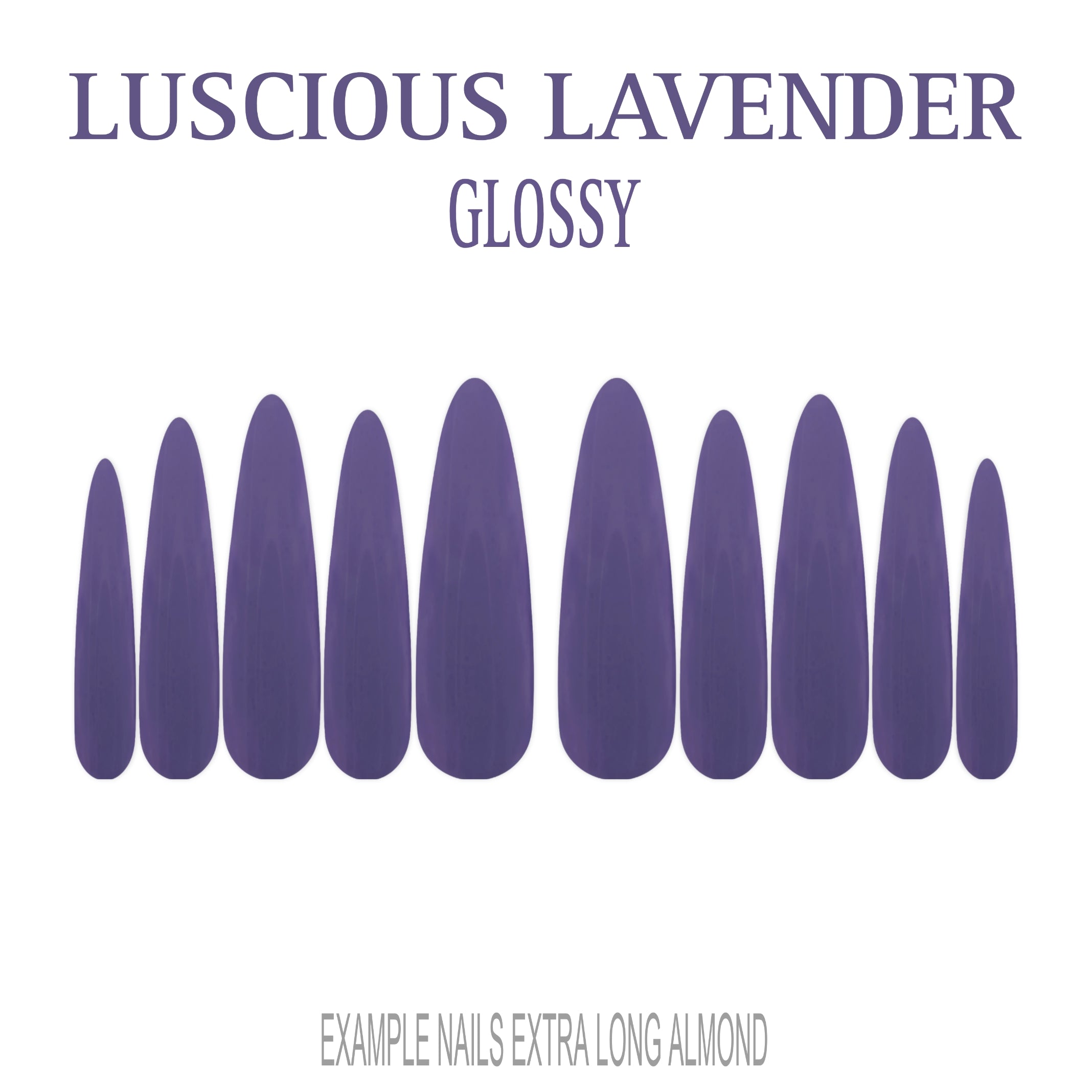 Luscious Lavender purple press-on nails