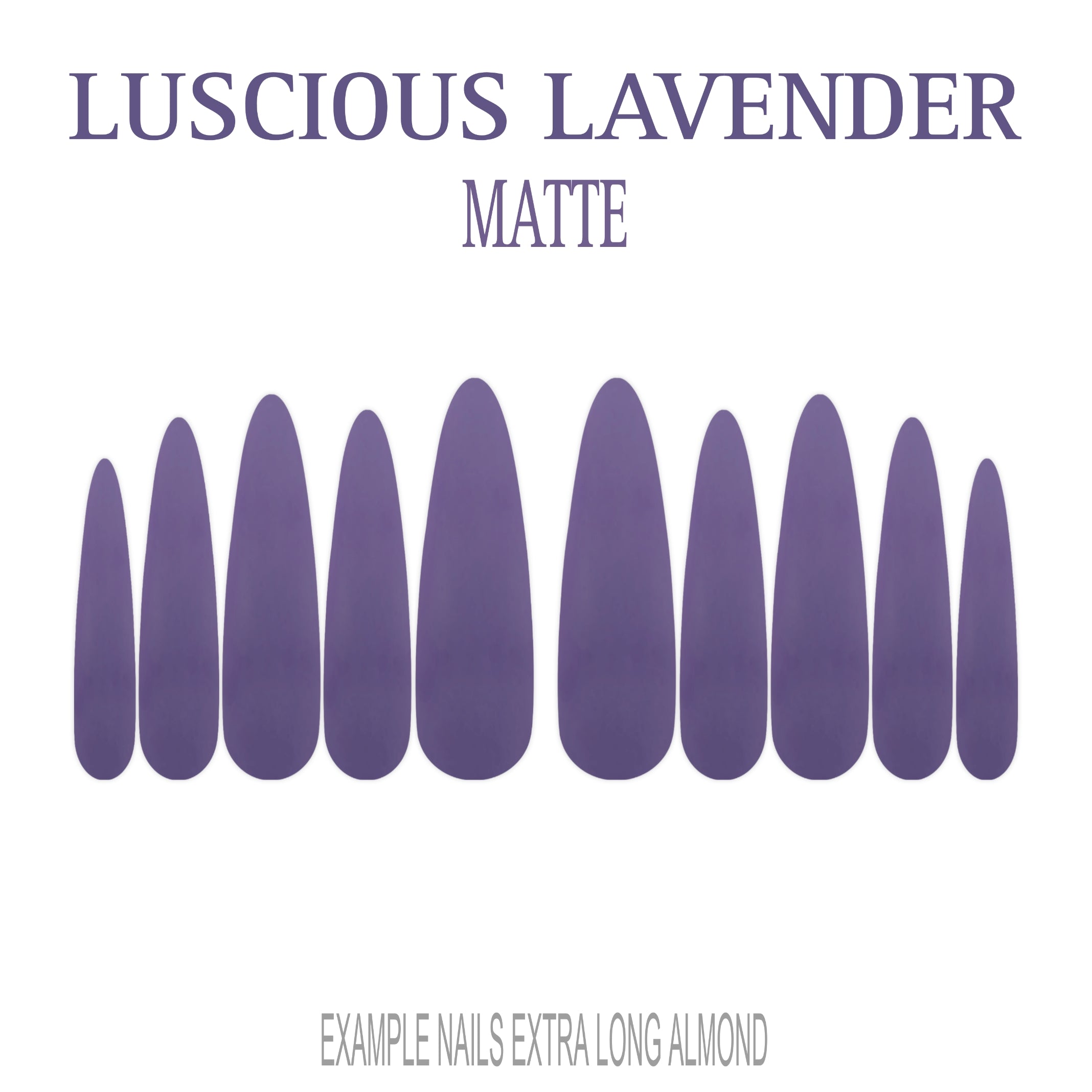 Luscious Lavender purple press-on nails