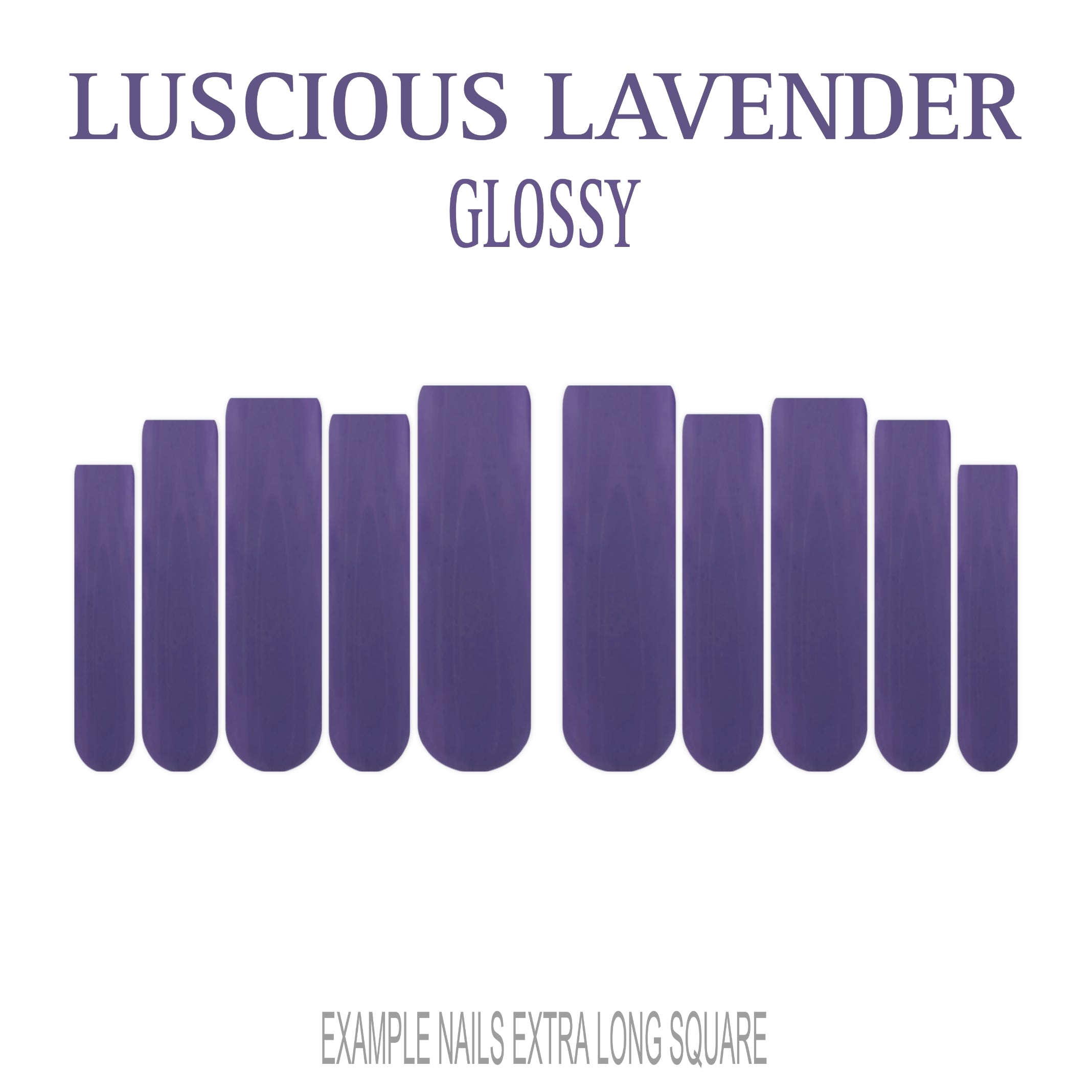 Luscious Lavender purple press-on nails