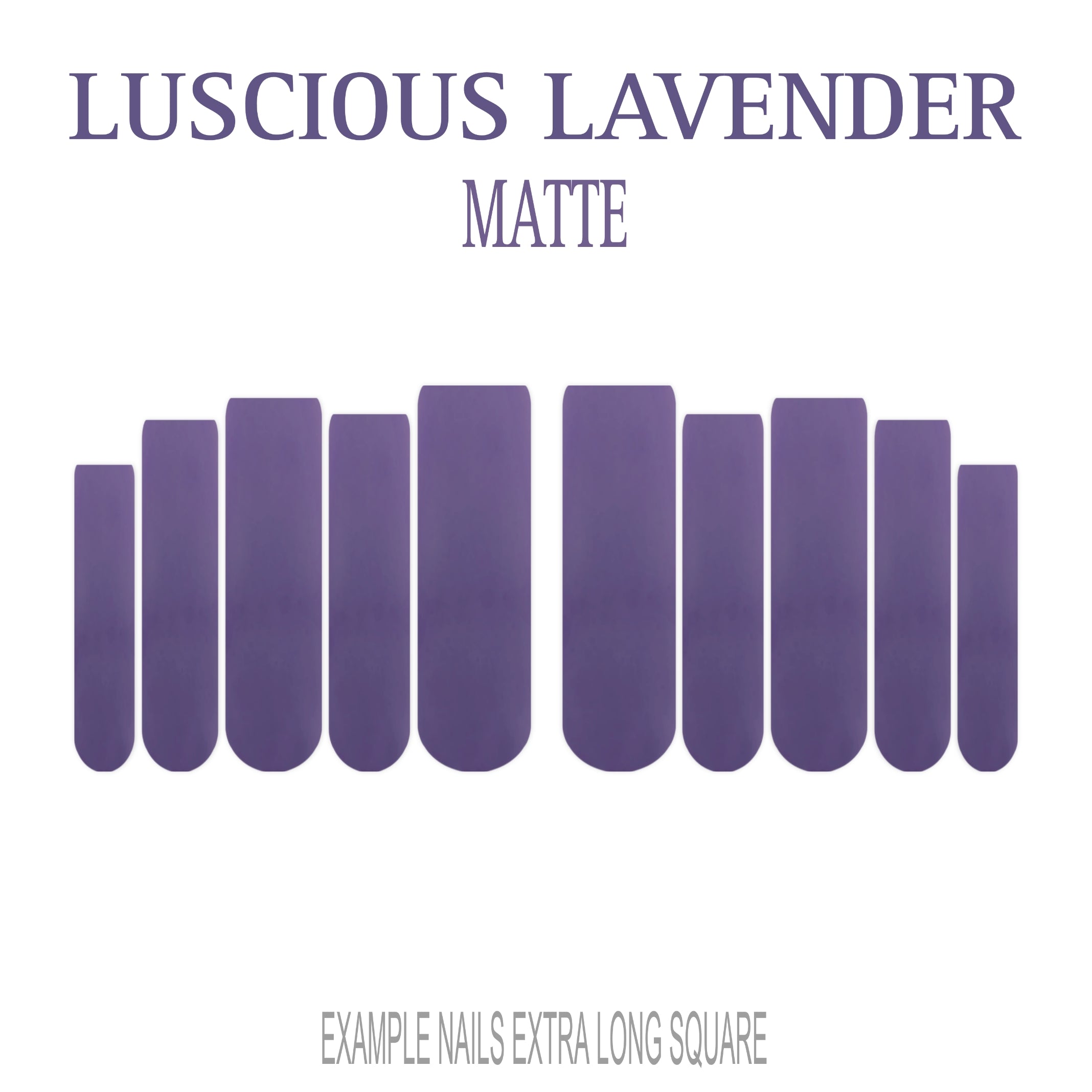 Luscious Lavender purple press-on nails