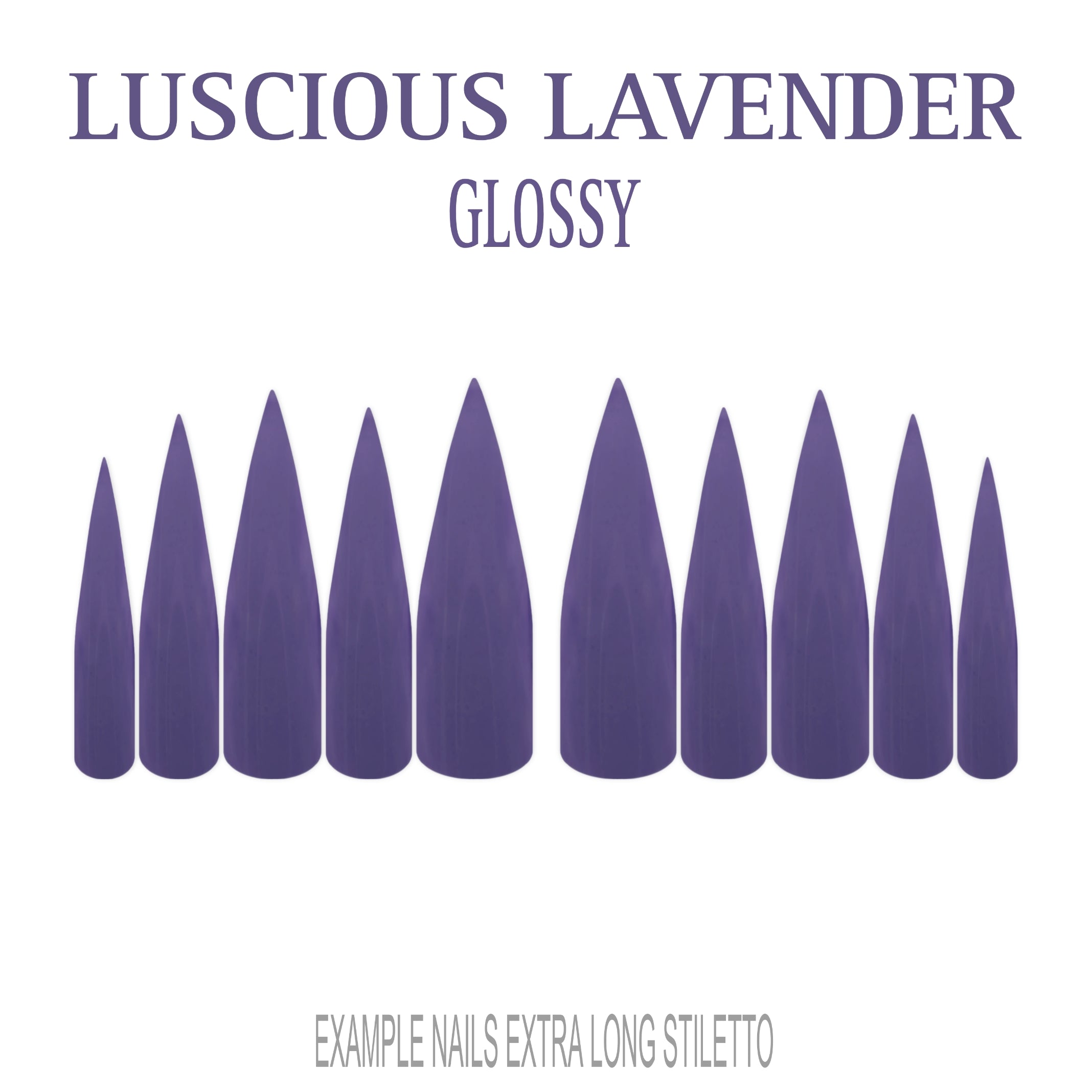 Luscious Lavender purple press-on nails