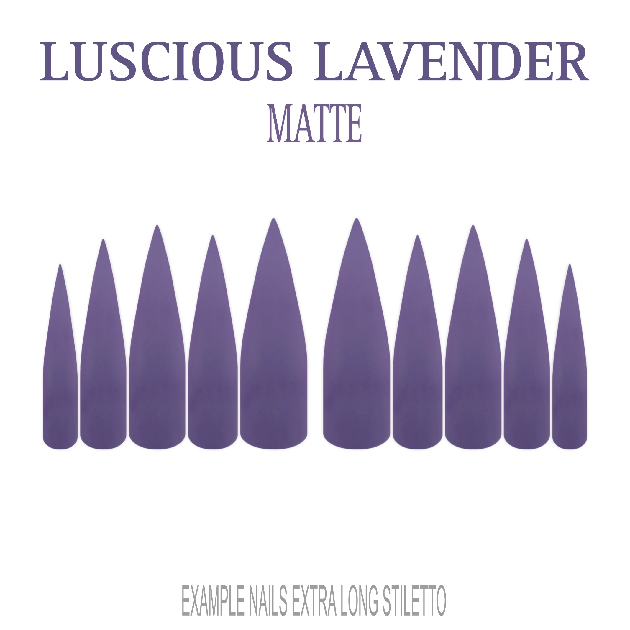 Luscious Lavender purple press-on nails