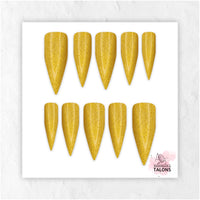 Midas Touch gold press-on nails