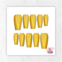 Midas Touch gold press-on nails