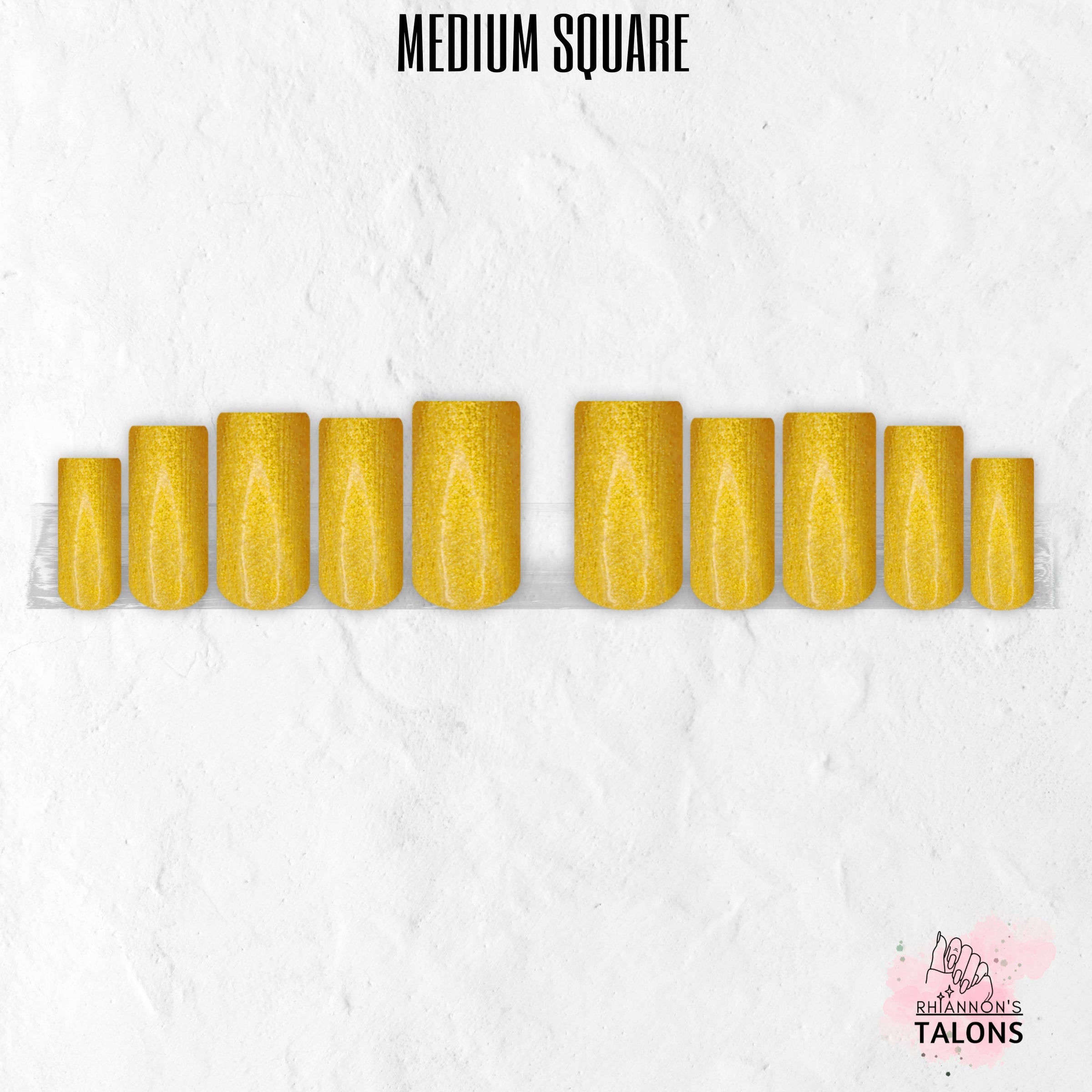Midas Touch gold press-on nails