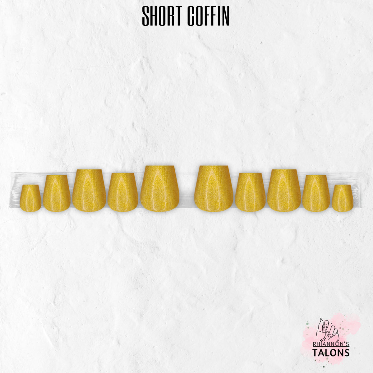 Midas Touch gold press-on nails