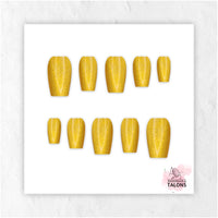Midas Touch gold press-on nails