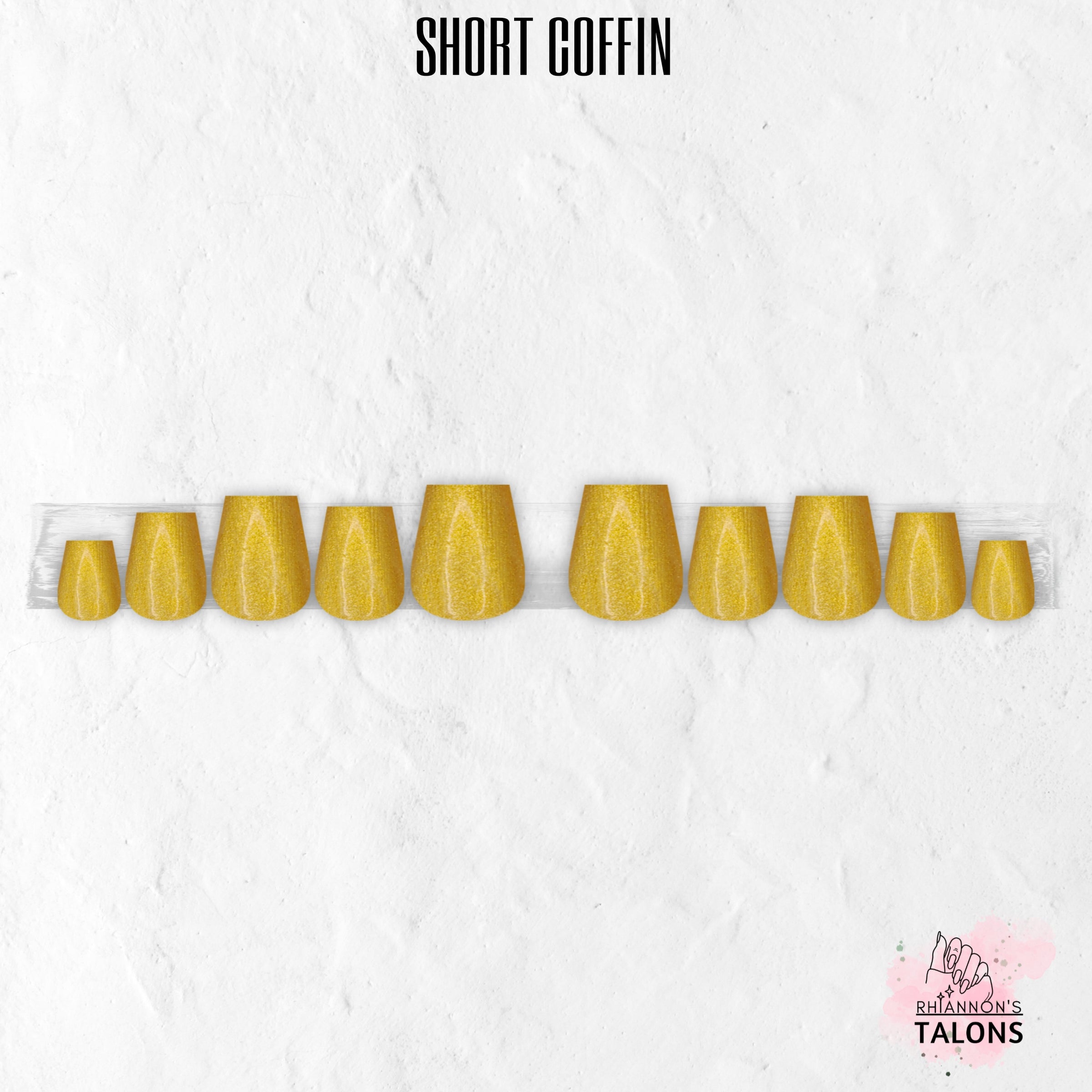 Midas Touch gold press-on nails