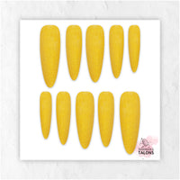 Midas Touch gold press-on nails