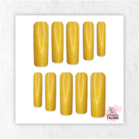 Midas Touch gold press-on nails