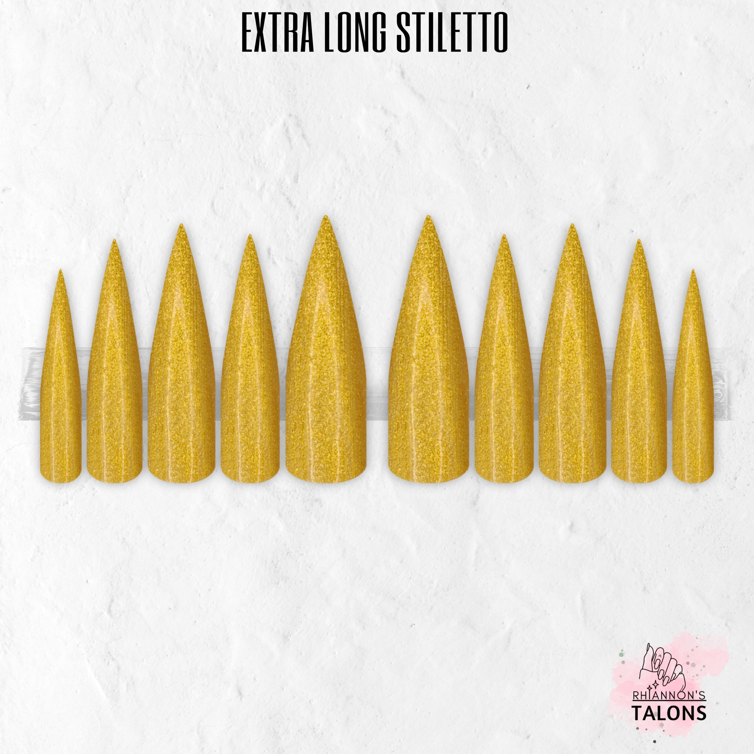 Midas Touch gold press-on nails
