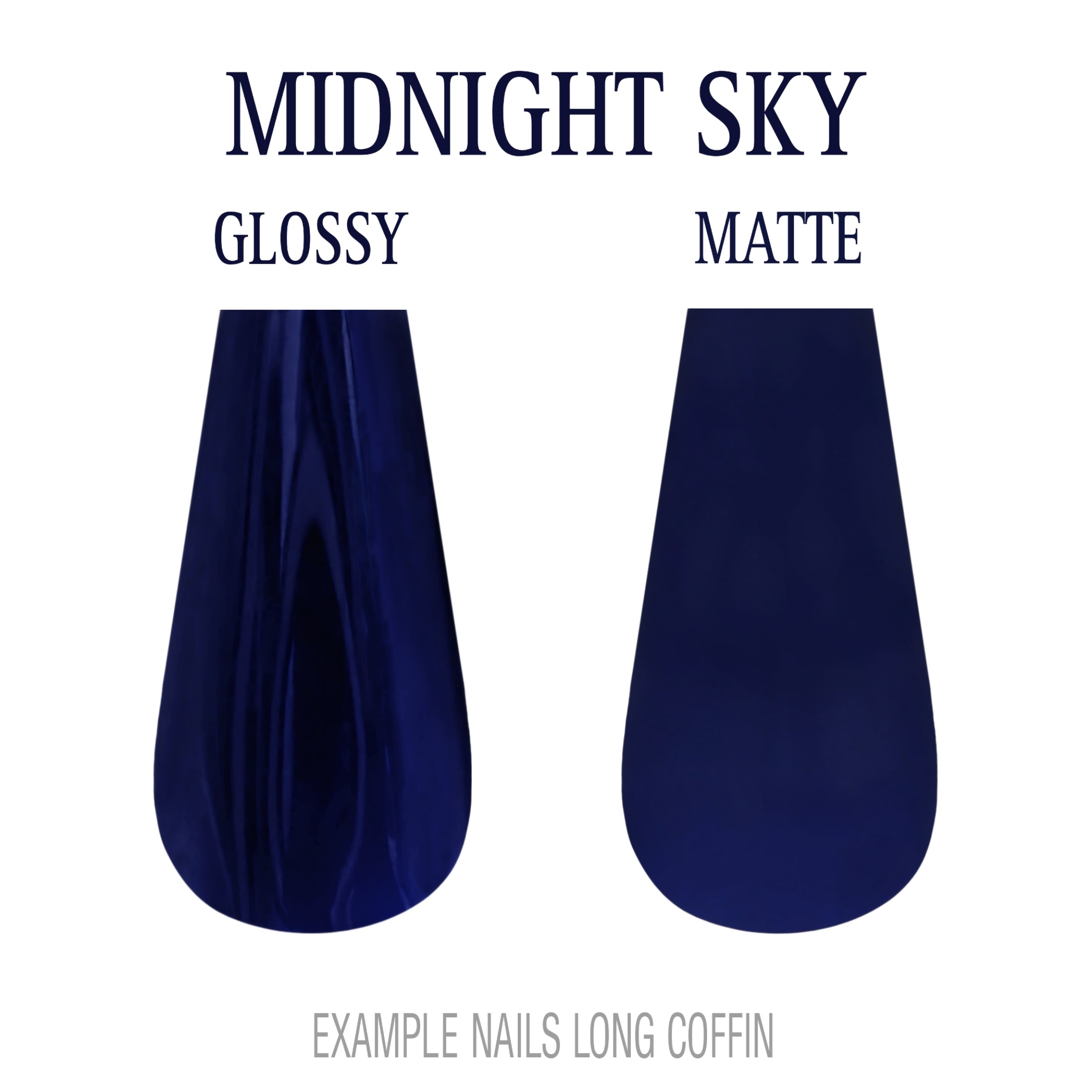 Midnight Sky navy blue press-on nails
