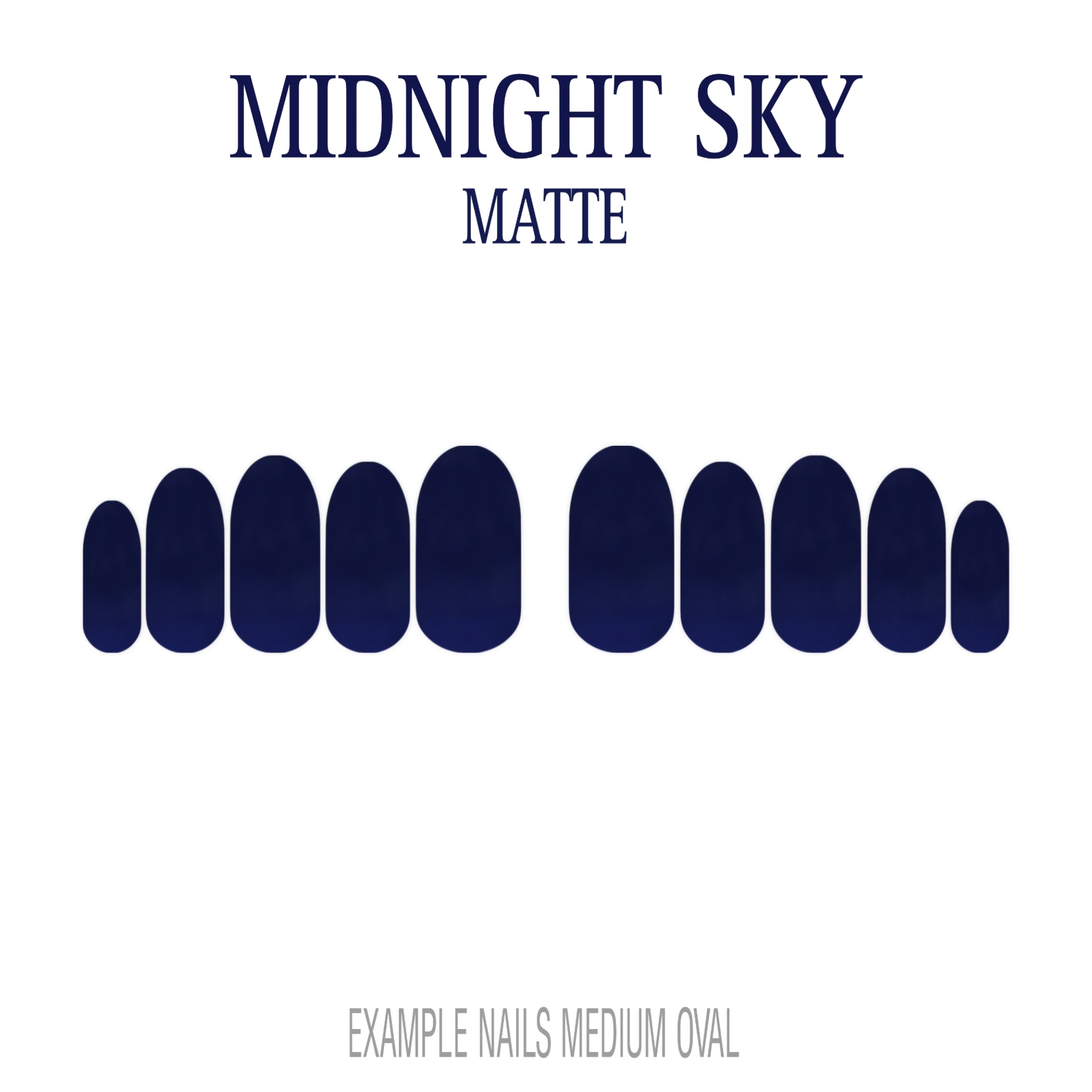 Midnight Sky navy blue press-on nails
