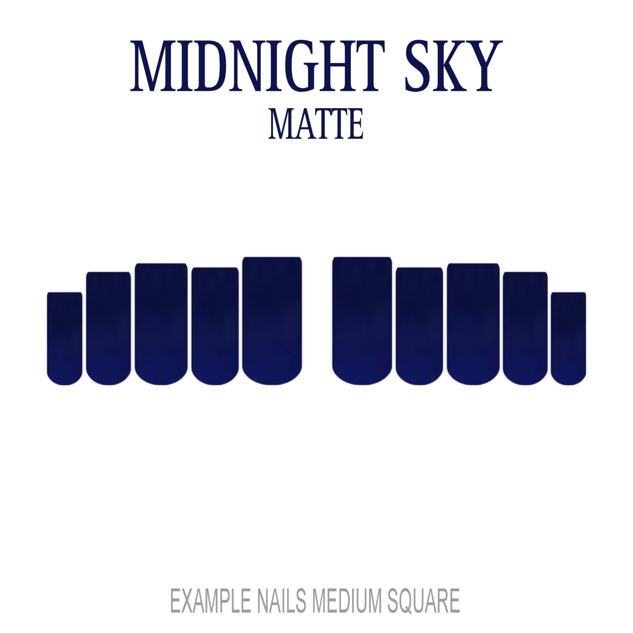 Midnight Sky navy blue press-on nails