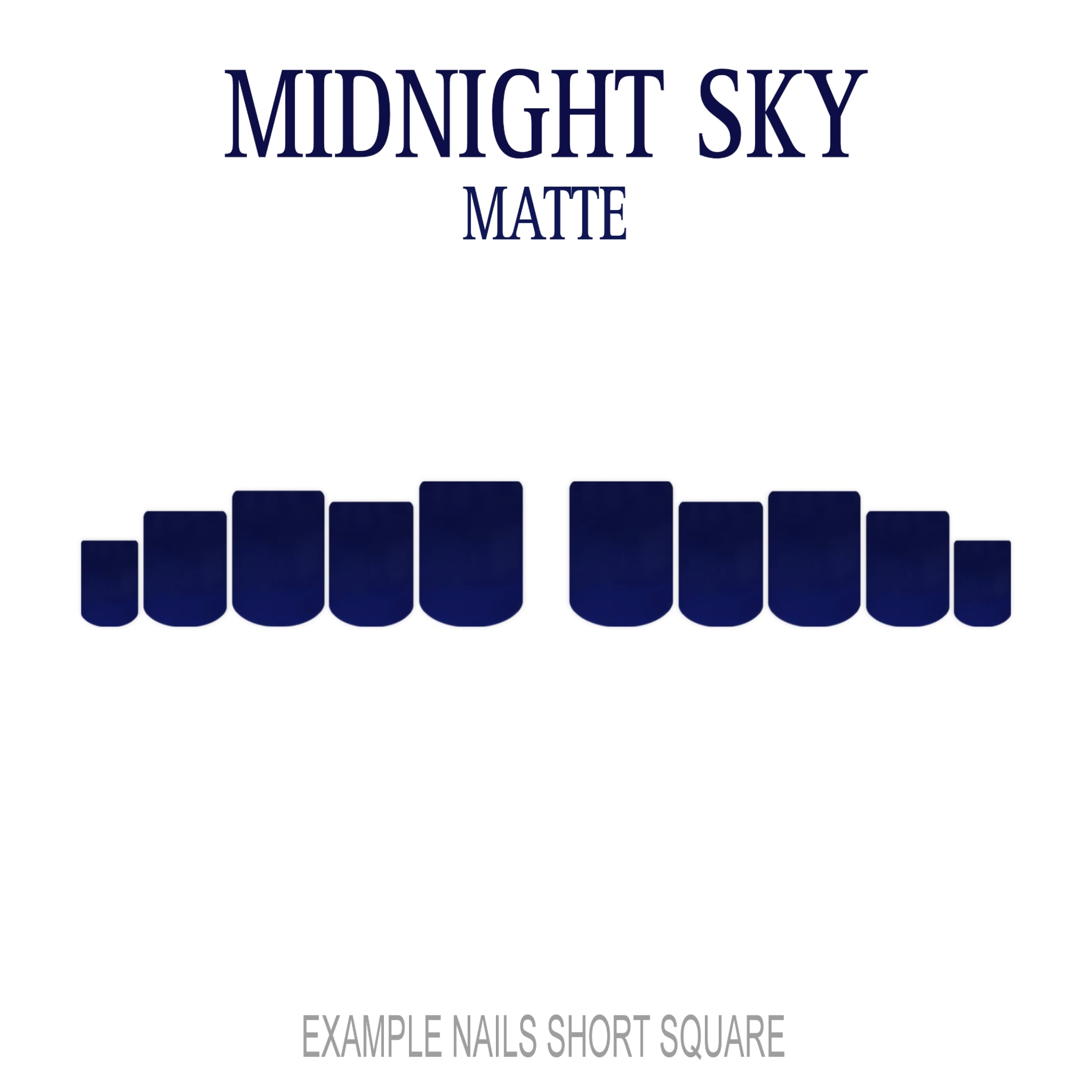Midnight Sky navy blue press-on nails