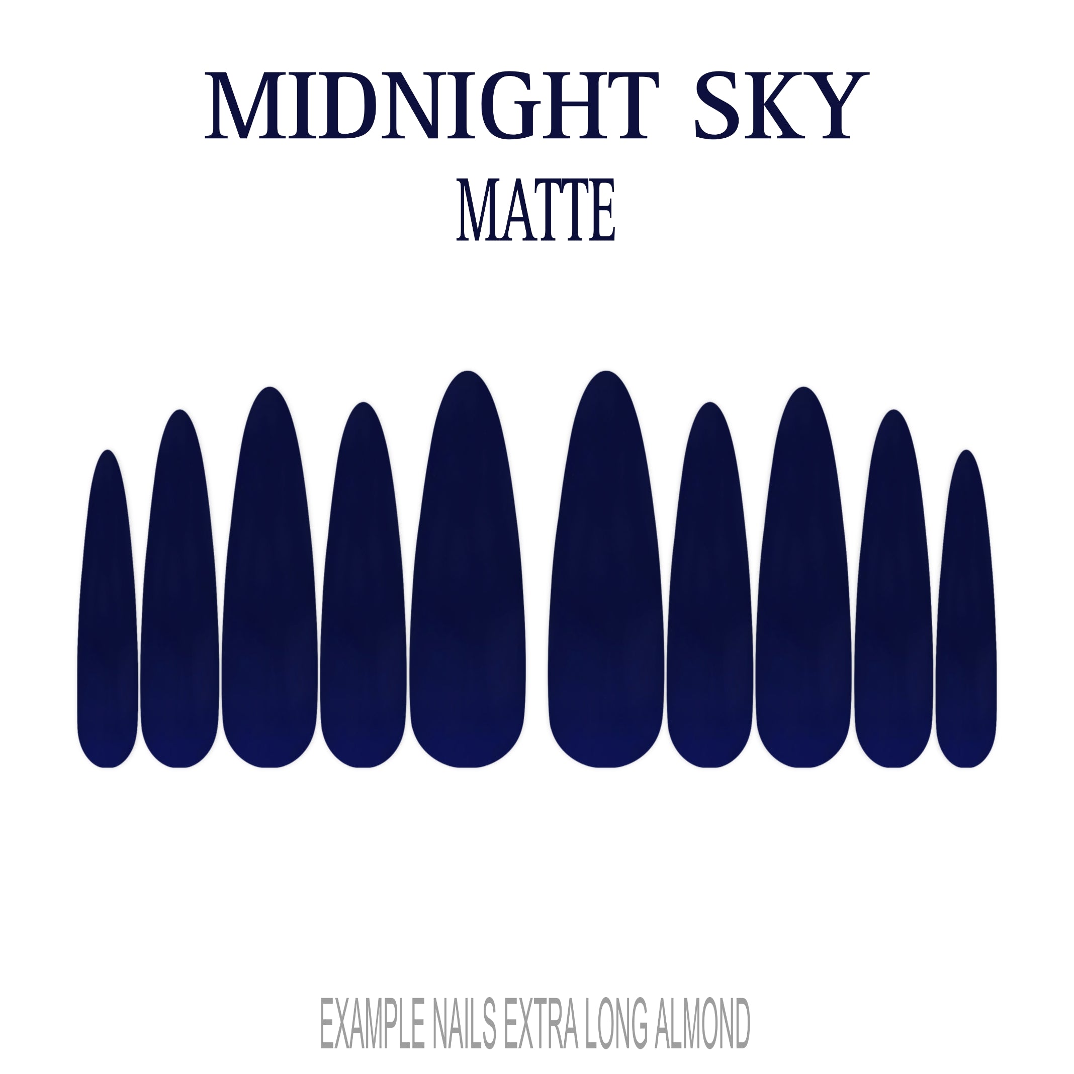 Midnight Sky navy blue press-on nails