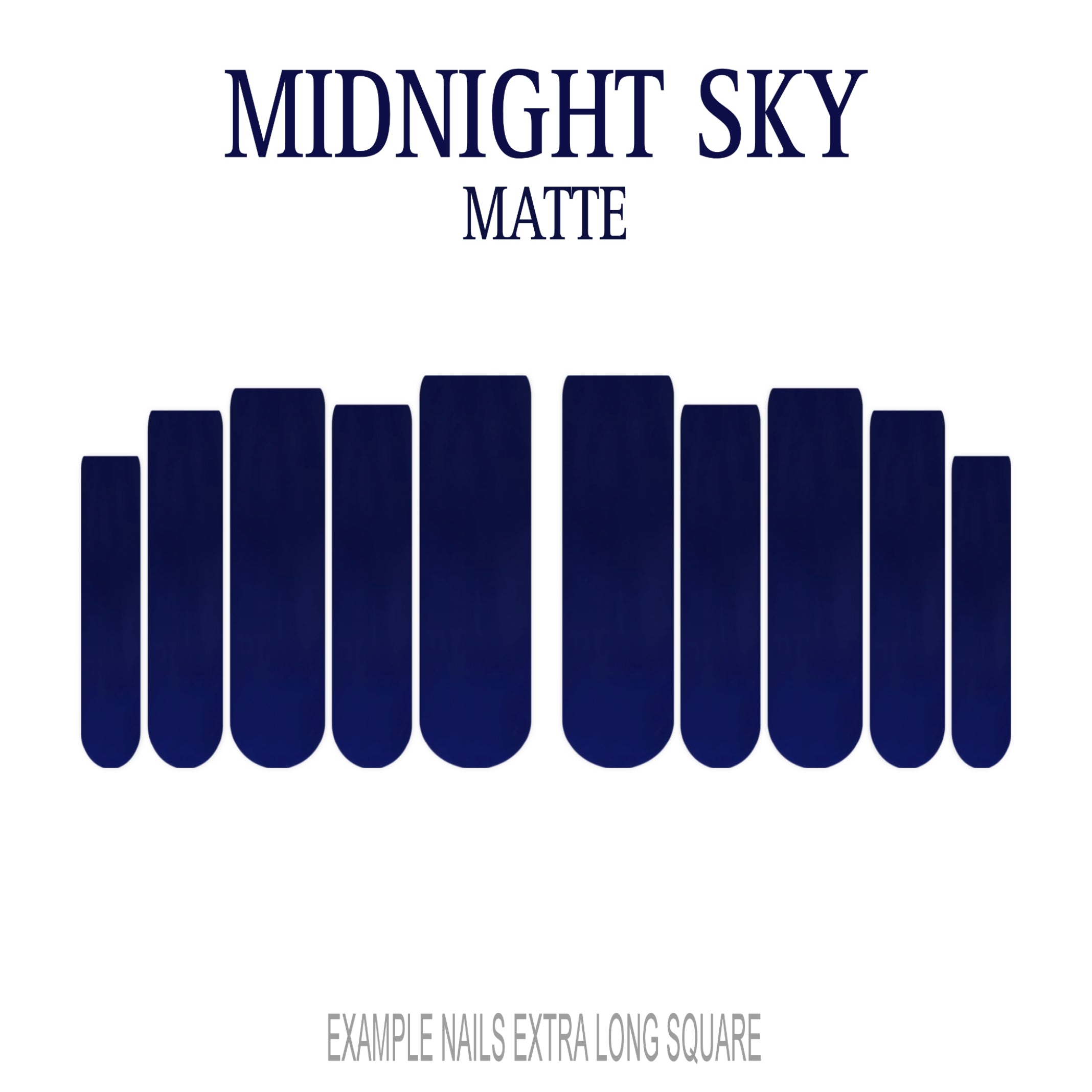 Midnight Sky navy blue press-on nails
