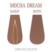 Mocha Dream mocha brown press-on nails