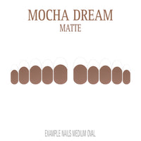 Mocha Dream mocha French tip nails