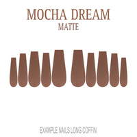 Mocha Dream mocha brown press-on nails
