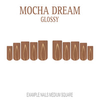 Mocha Dream mocha brown press-on nails