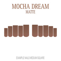 Mocha Dream mocha brown press-on nails
