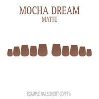 Mocha Dream mocha brown press-on nails